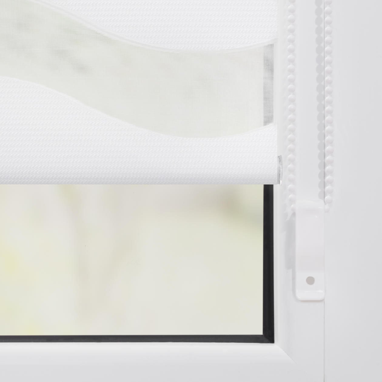 LICHTBLICK ORIGINAL Doppelrollo »Duo Rollo Klemmfix Welle«, Lichtschutz, ohne Bohren, im Fixmass