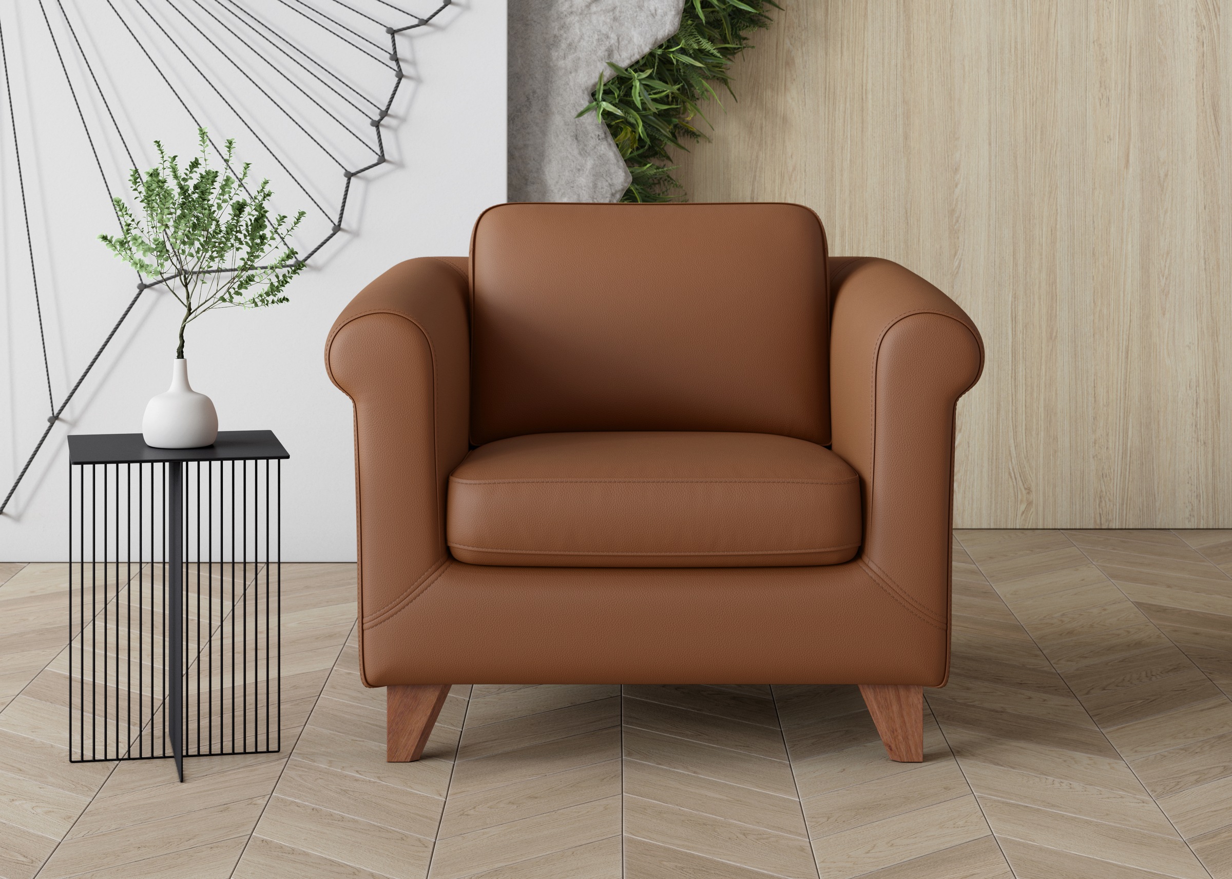 Image of machalke® Sessel »amadeo«, Ledersessel mit geschwungenen Armlehnen bei Ackermann Versand Schweiz