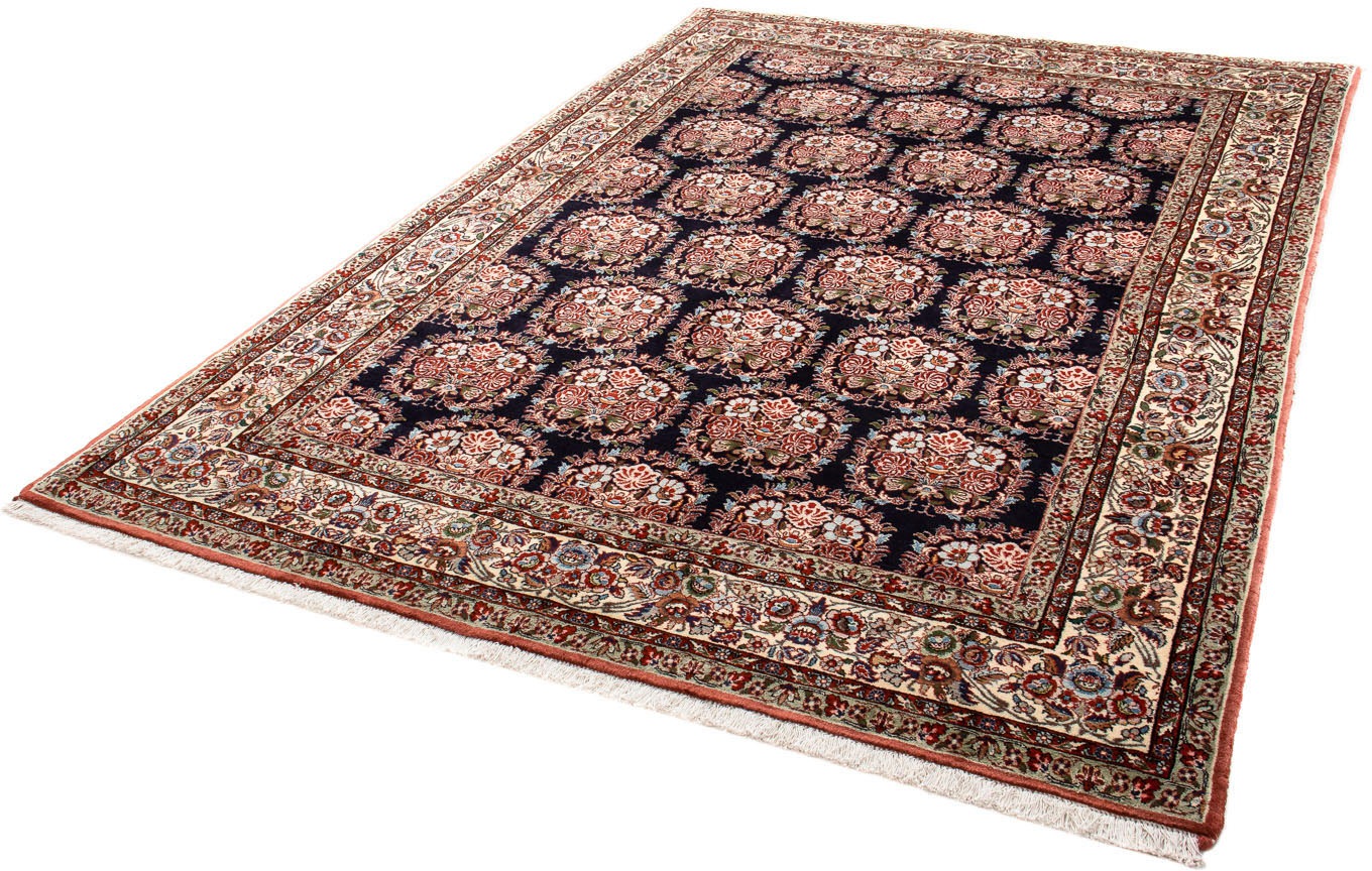 Image of morgenland Orientteppich »Perser - Bidjar - 243 x 168 cm - dunkelblau«, rechteckig, 15 mm Höhe, Wohnzimmer, Handgeknüpft, Einzelstück mit Zertifikat bei Ackermann Versand Schweiz