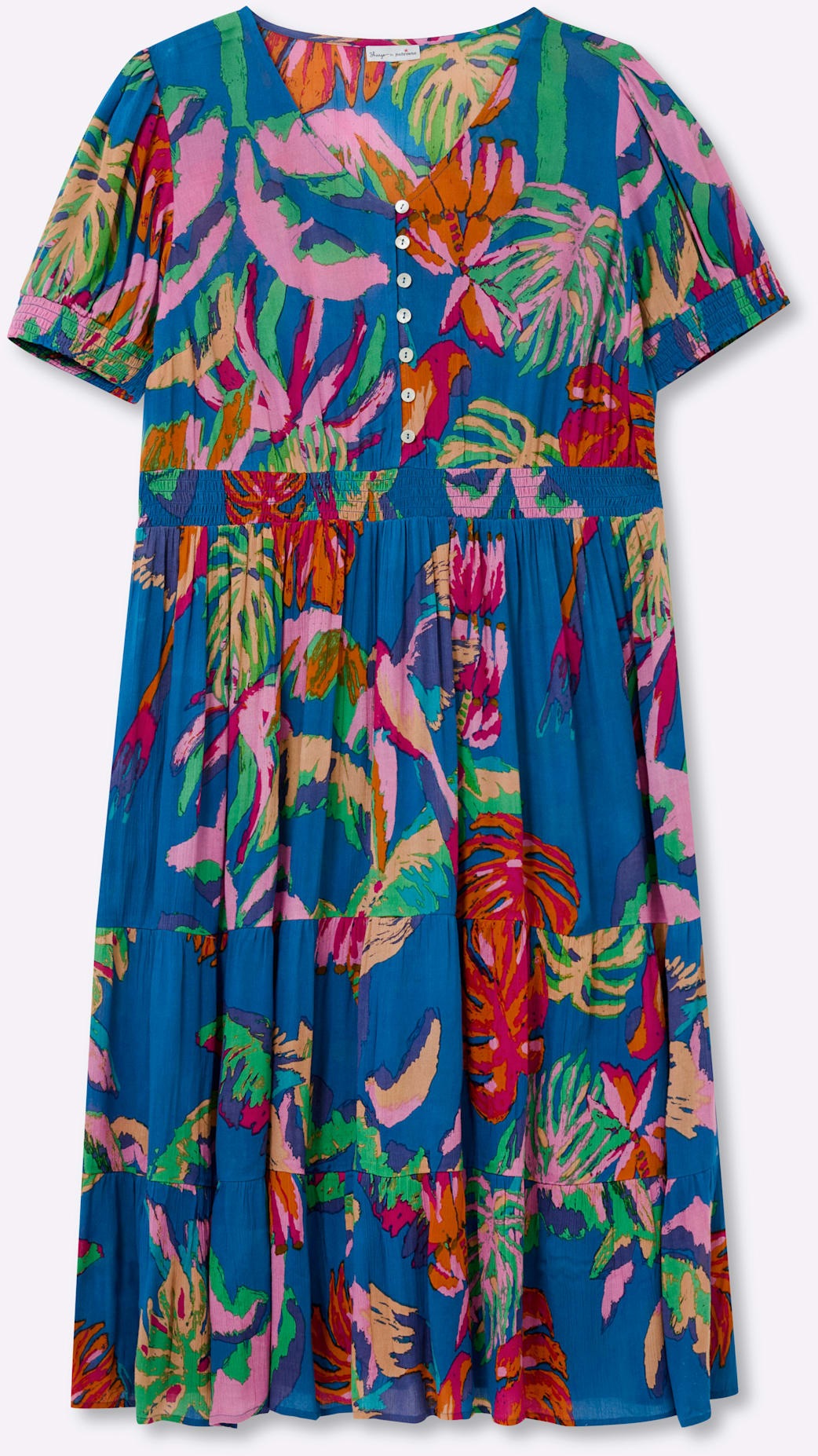 Sheego Druckkleid »Kleid« Eingrifftaschen