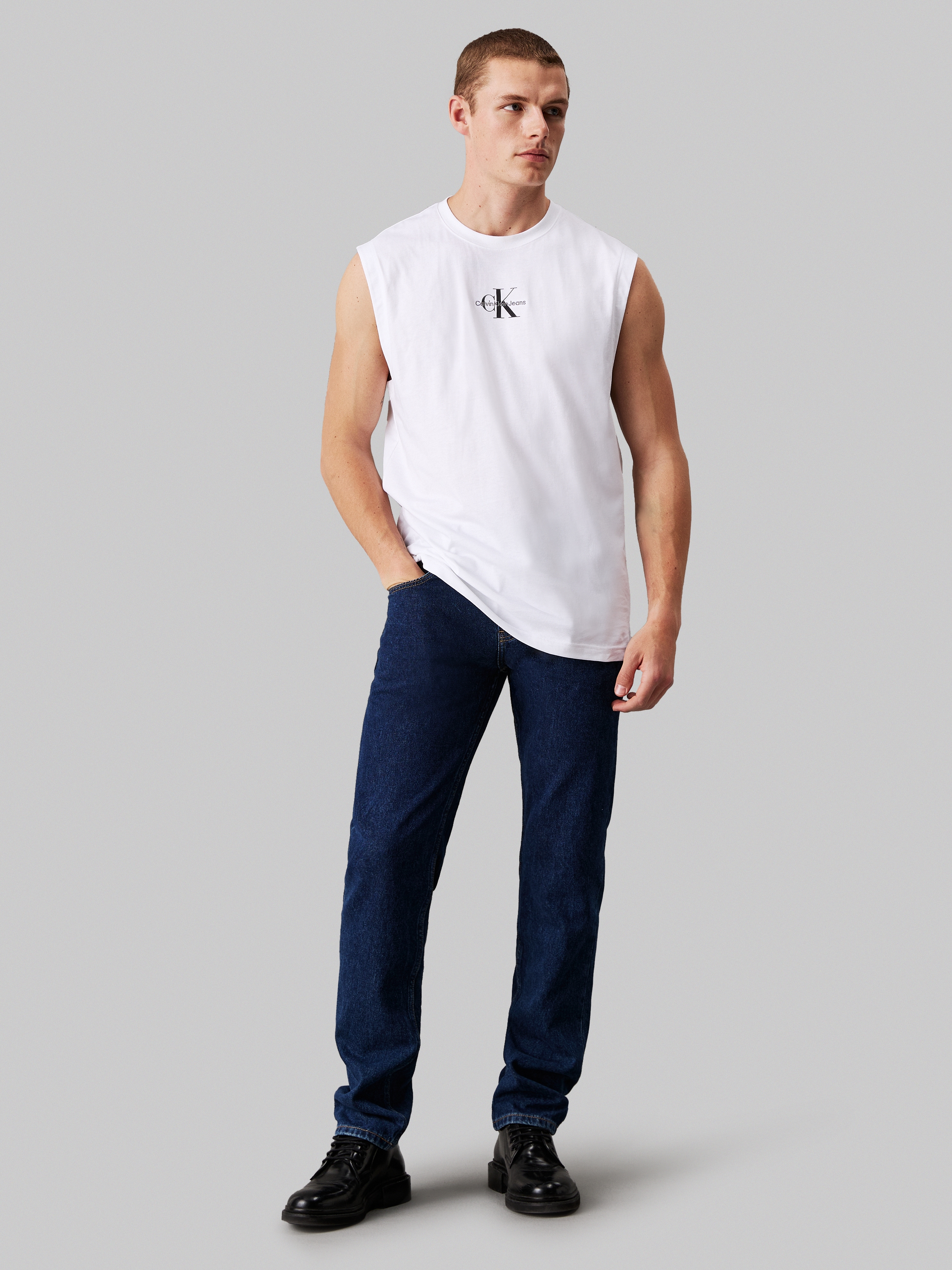 Calvin Klein Jeans T-Shirt »MONOLOGO SLEEVELESS TEE«, mit Markenlabel