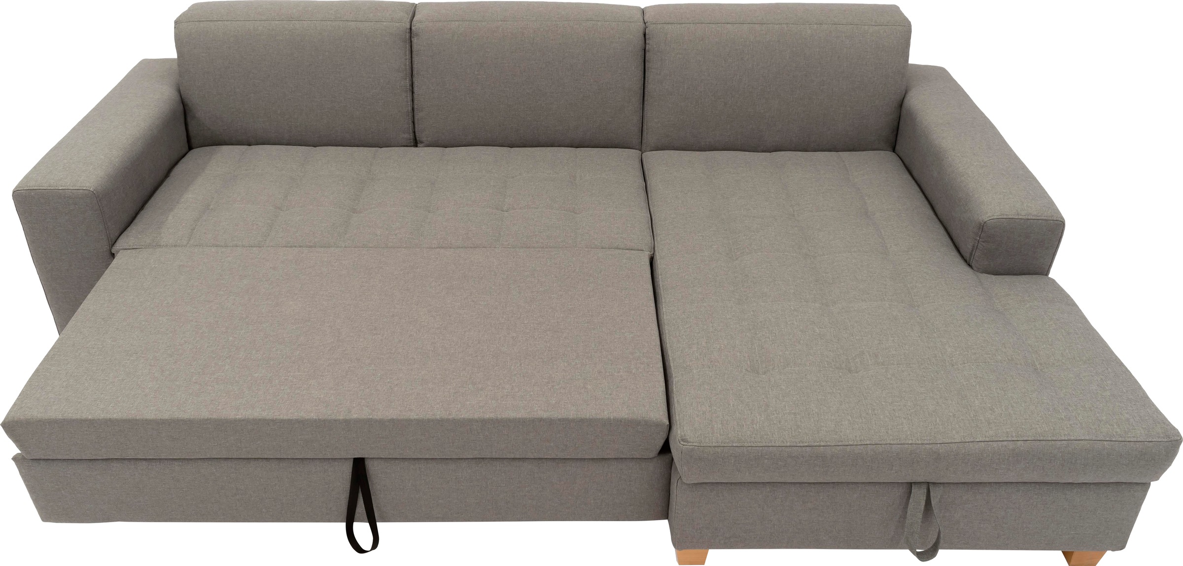 Home affaire Ecksofa »Corby L-Form«, wahlweise mit Bettfunktion, Steppung auf Sitzfläche