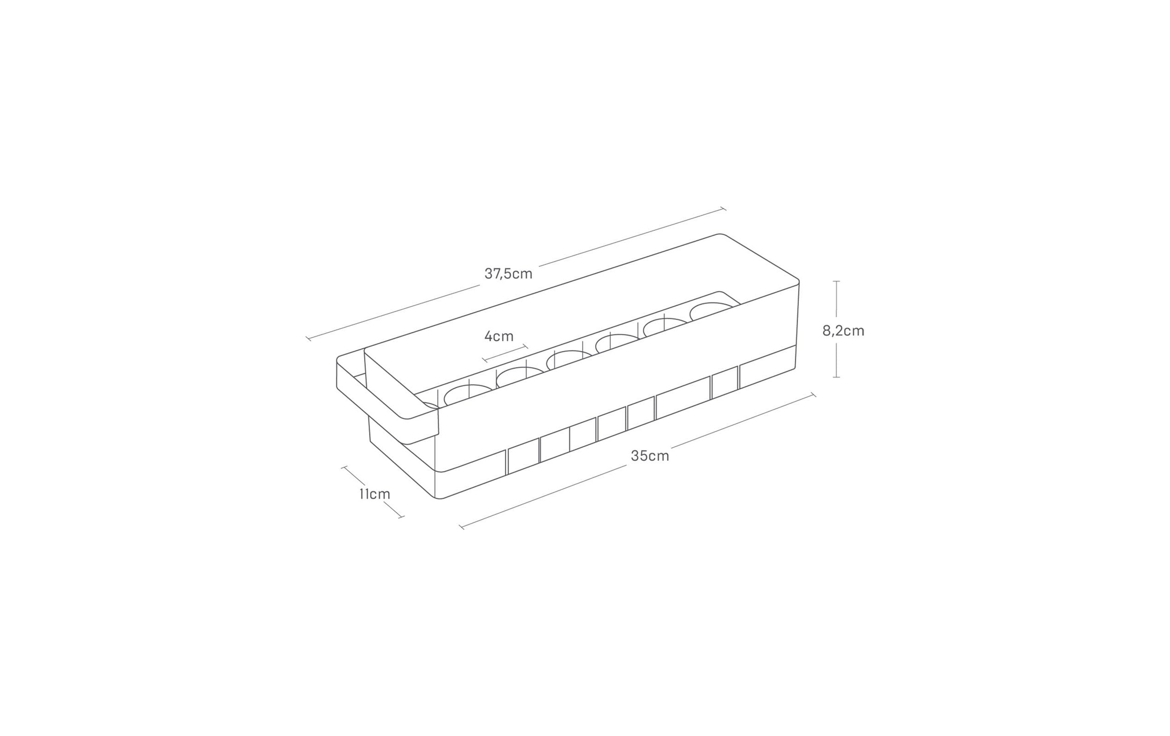 Yamazaki Boîte à provisions »Tower 11,1 x 37.5 cm« 1 tlg.