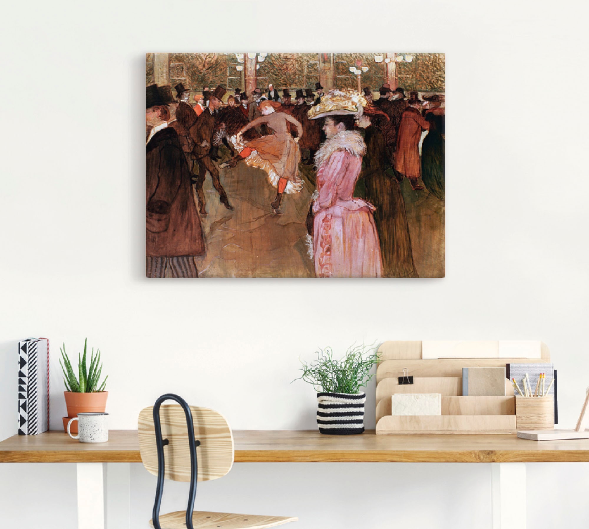 Wandaufkleber Gruppen Wandbild 1890«, versch. in im St.), & als Alubild, (1 »Der Artland Leinwandbild, Grössen Tanz Poster oder Rouge, kaufen Familien, Moulin