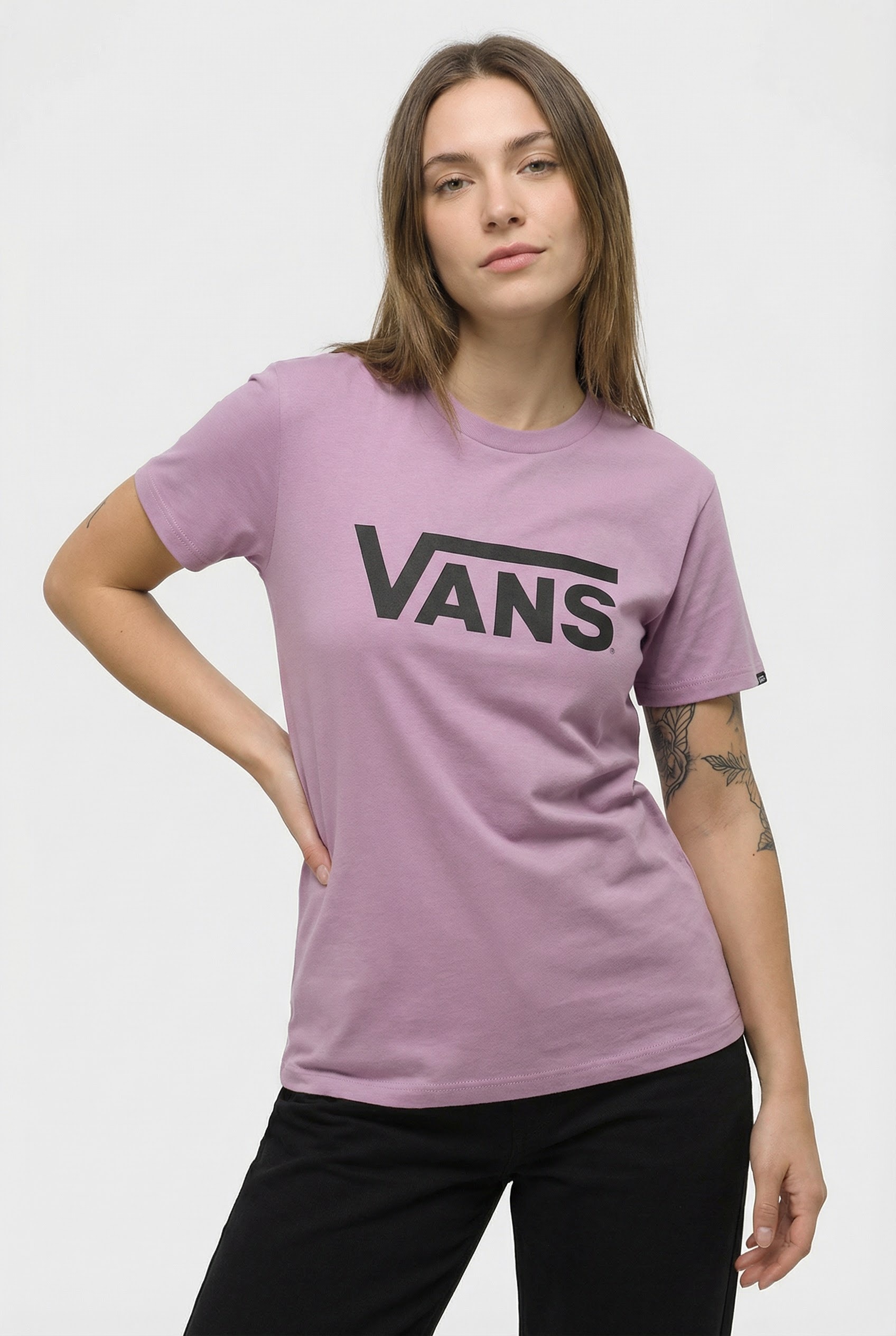 Image of Vans T-Shirt "FLYING V CREW TEE" mit Rundhalsausschnitt, aus Baumwolle, Kurzarm