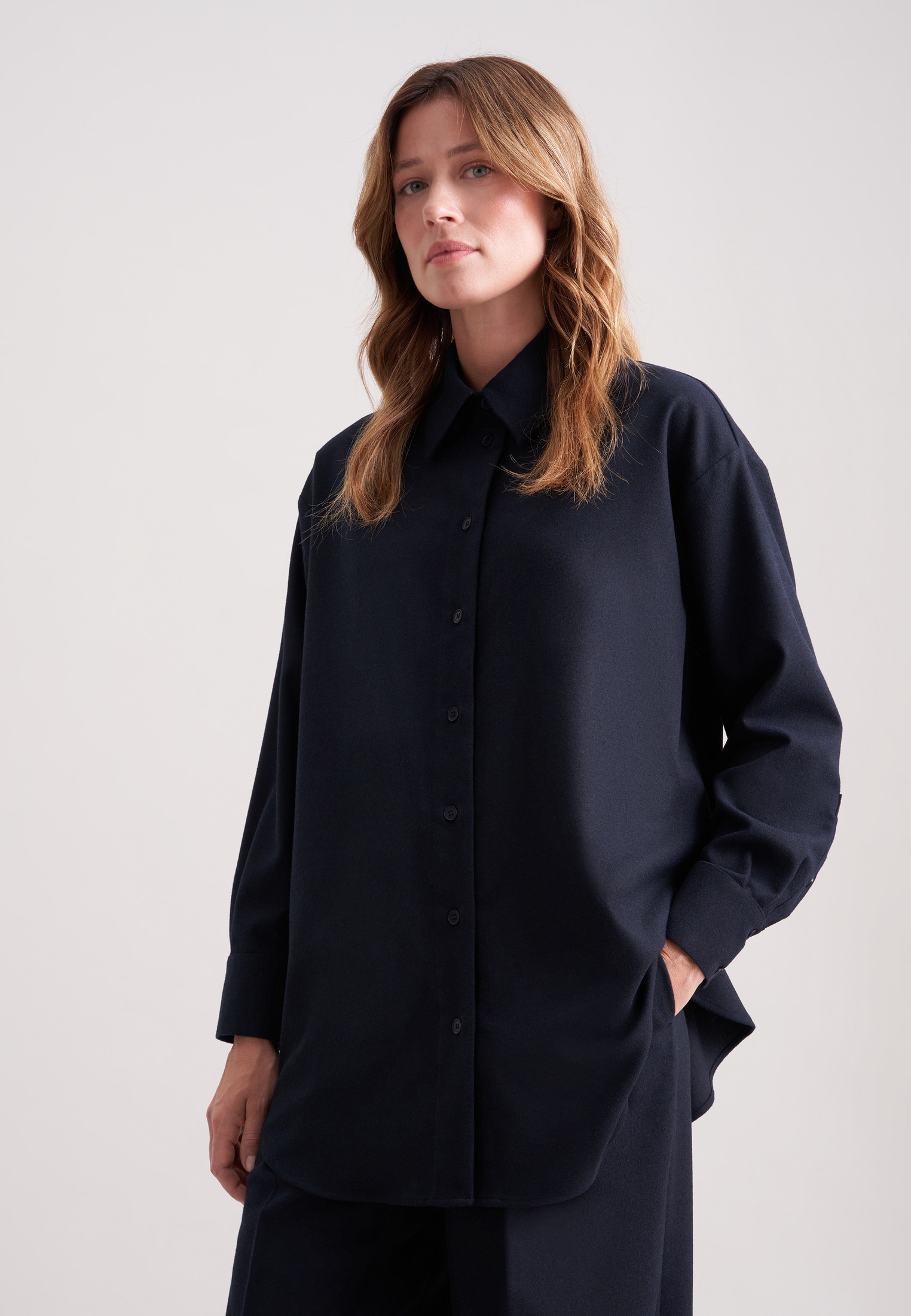 Image of seidensticker Outdoorbluse 1/1 Kragen Flanell