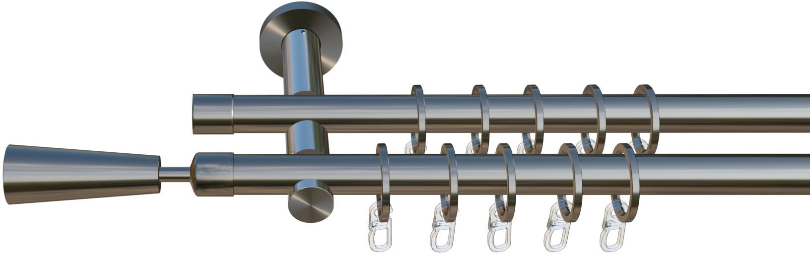 Image of indeko Gardinenstange »Johannesburg«, 2 läufig-läufig, Wunschmasslänge bei Ackermann Versand Schweiz