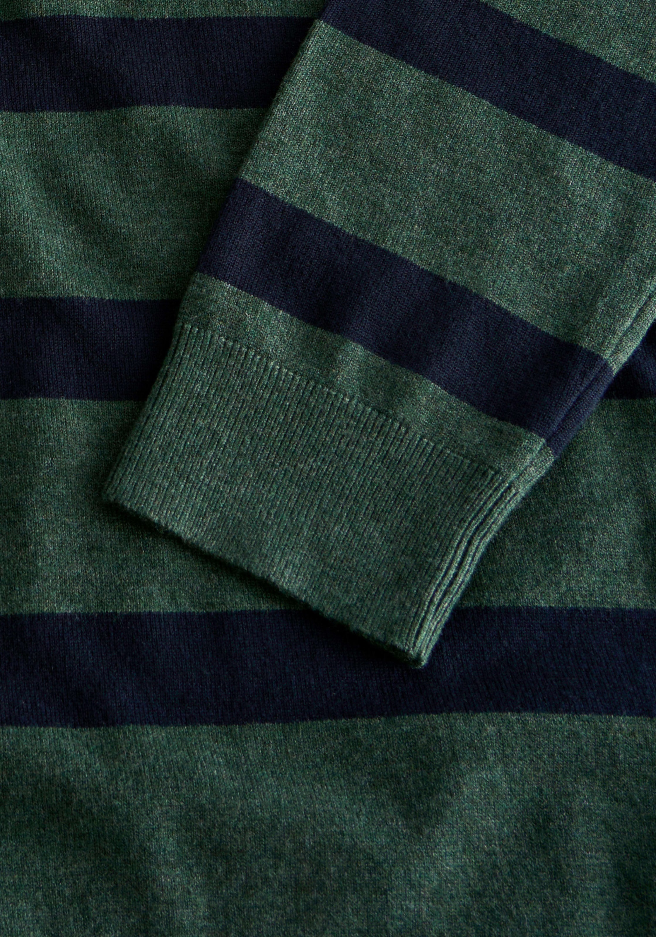 LINDBERGH Pull à col polo à rayures / viscose