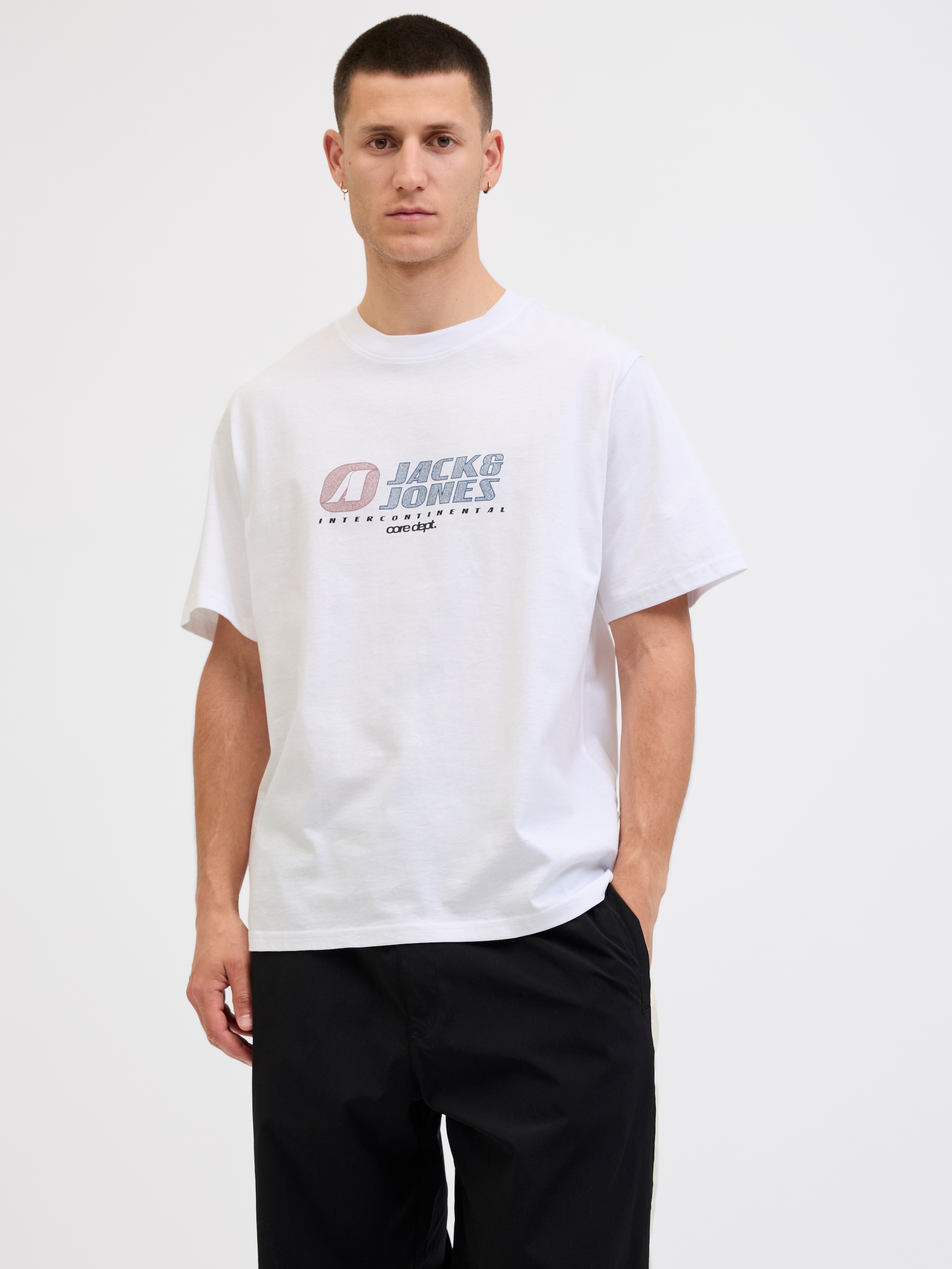 Image of Jack & Jones T-Shirt "JCOTIER FRONT PRINT TEE SS CREW NECK"