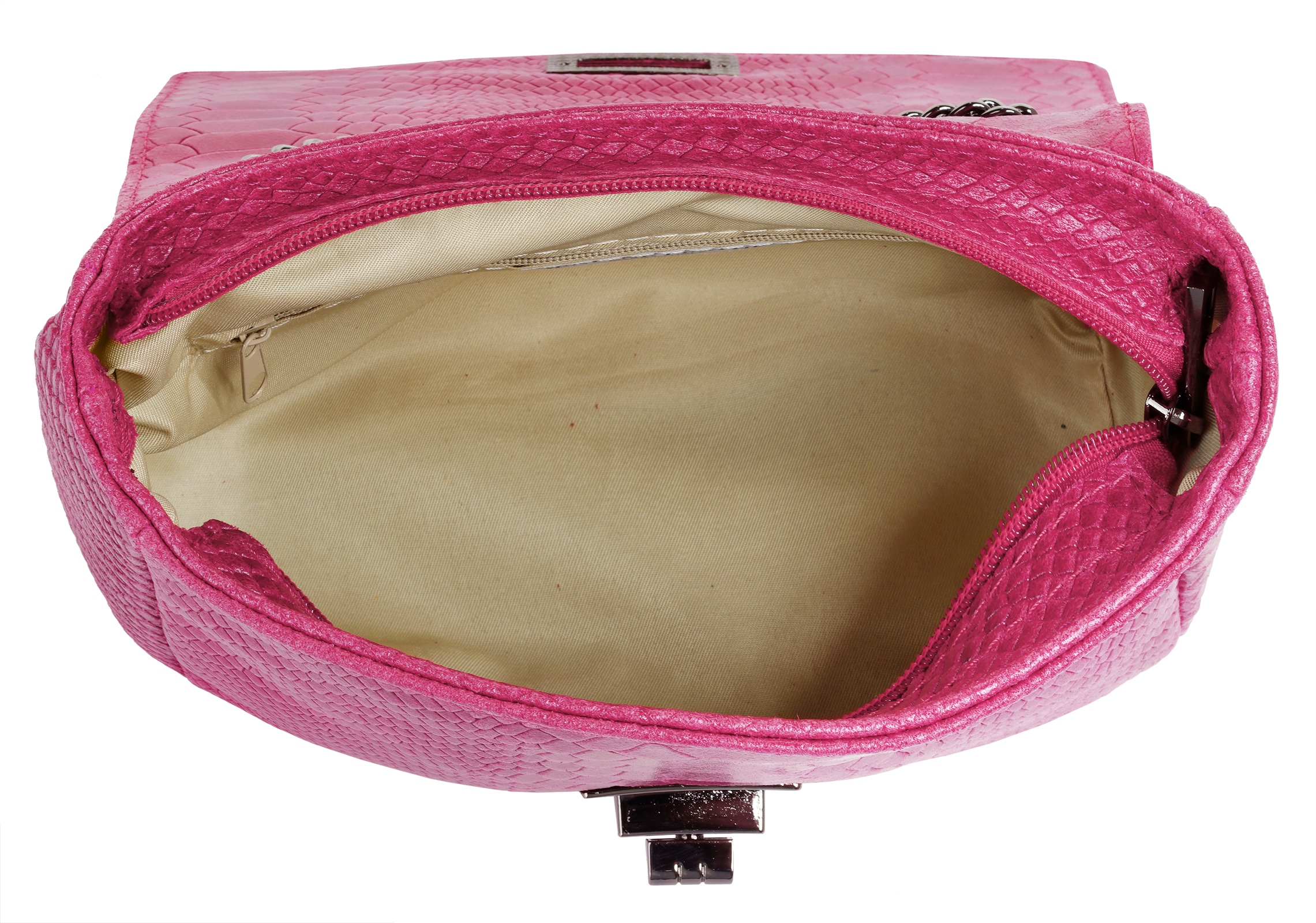 Cluty Umhängetasche, echt Leder, Made in Italy