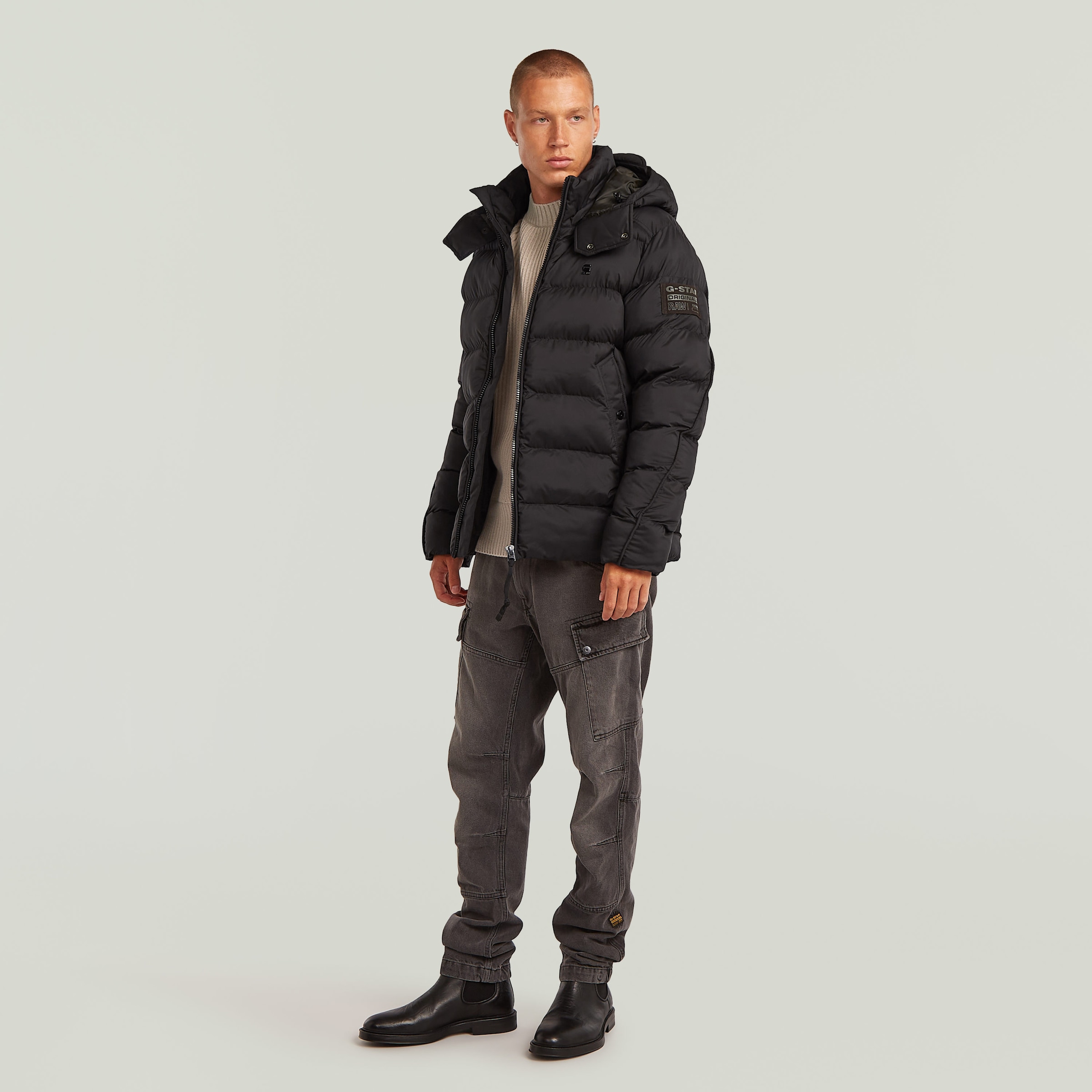 G-STAR Veste matelassée »G-Whistler Padded Hooded Jacket« mit Kapuze