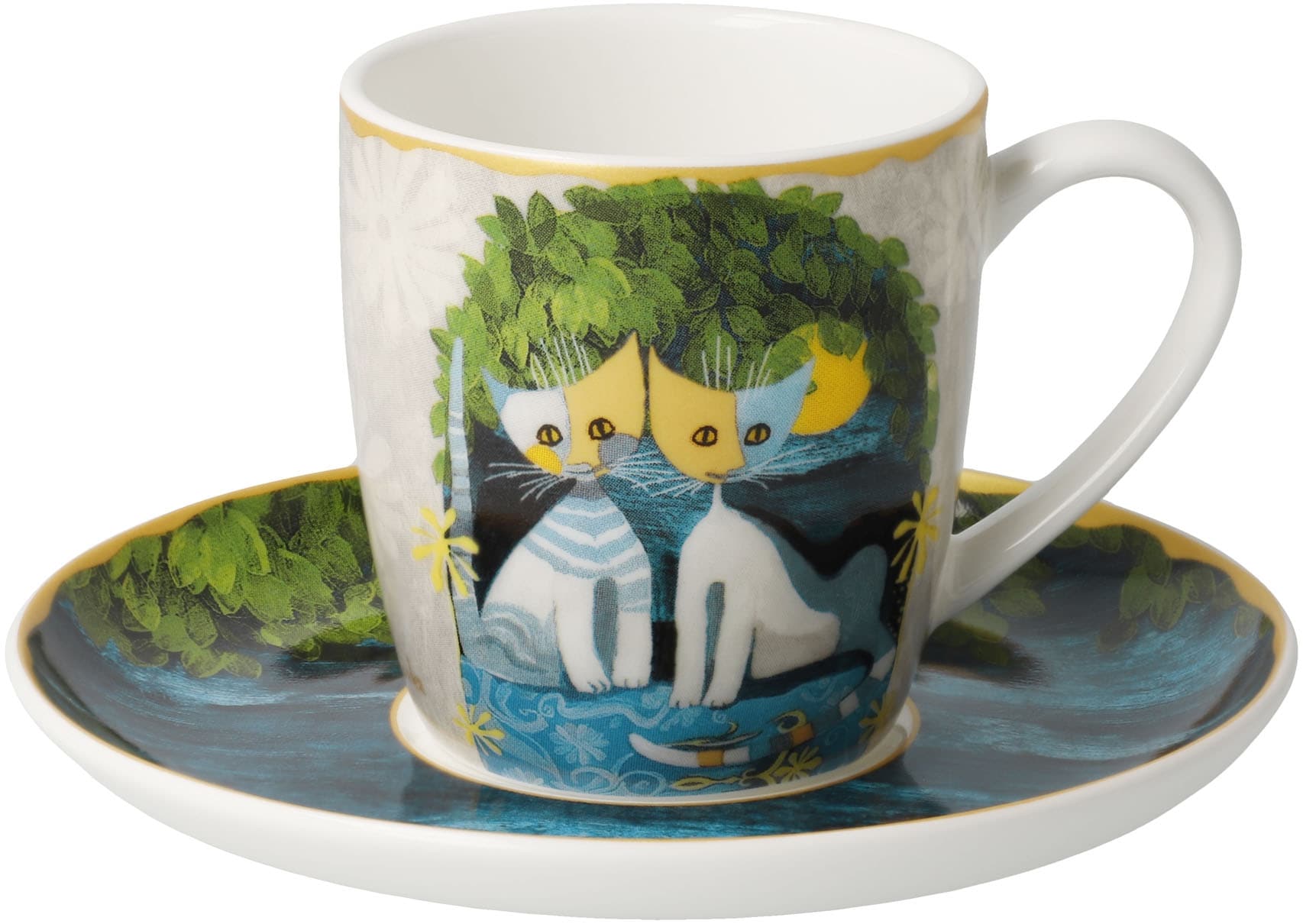 Image of Goebel Tasse "Espressotasse R. Wachtmeister -Al chiaro di luna"