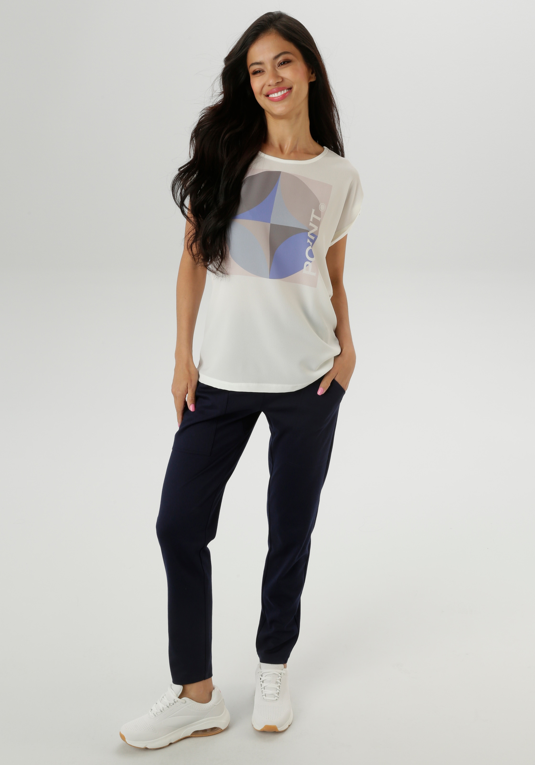 Aniston SELECTED Shirtbluse, im Materialmis - NEUE KOLLEKTION