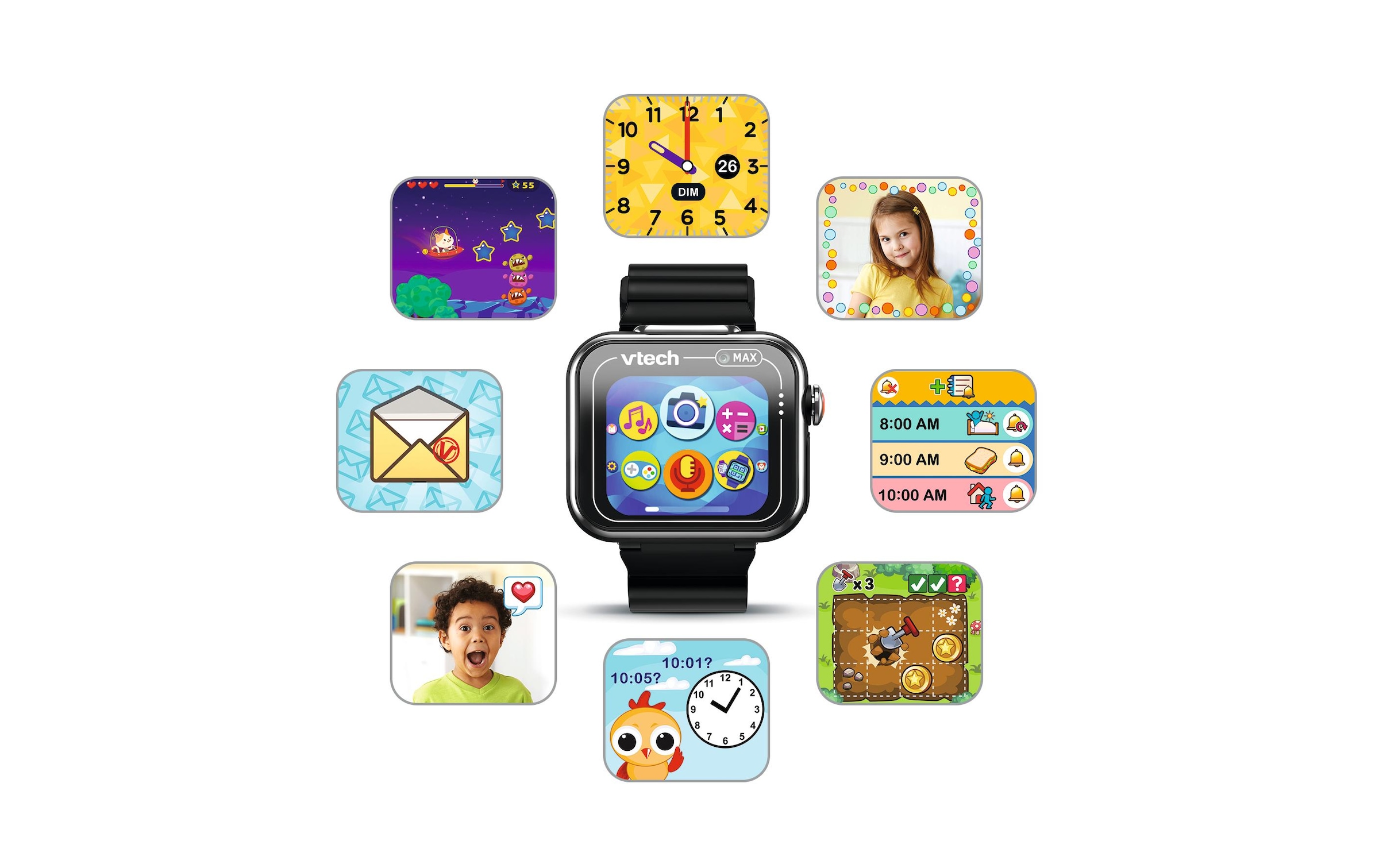 Vtech® Lernspielzeug »KidiZoom MAX noire«