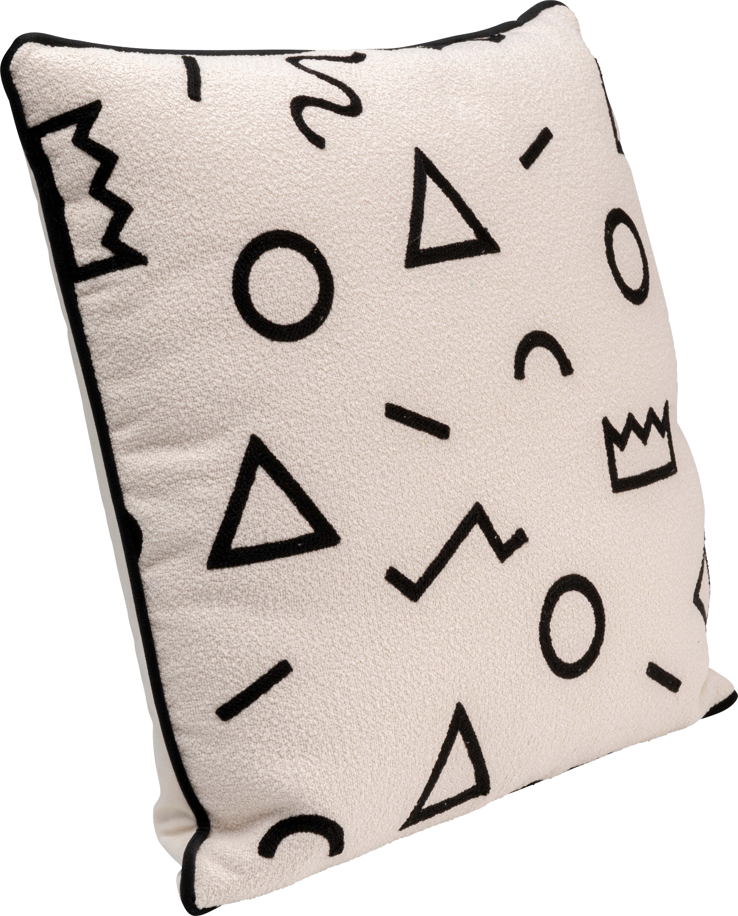 Kare Design Coussin décoratif »Geometric, Kissenhülle mit Füllung, 45x45 cm« stützt Kopf und Nacken angenehm und sorgt für erholsamen Schlaf