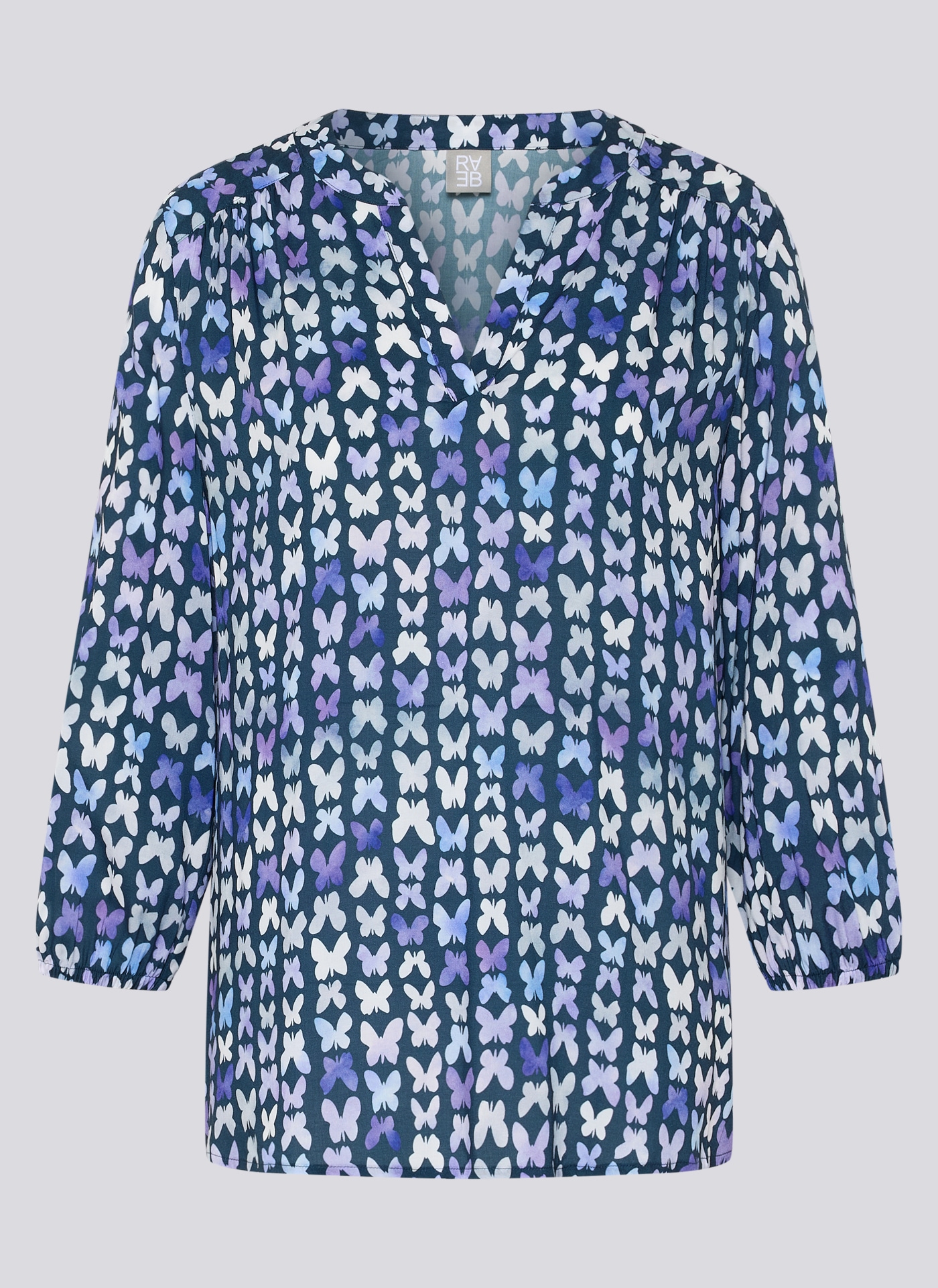 Rabe Klassische Bluse mit All-Over Print