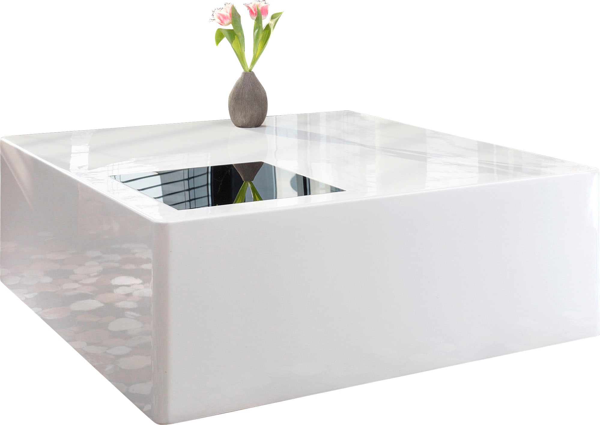 Image of SalesFever Couchtisch "Couchtisch mit Stil" Schwarzglas Quadrat: Eleganlt