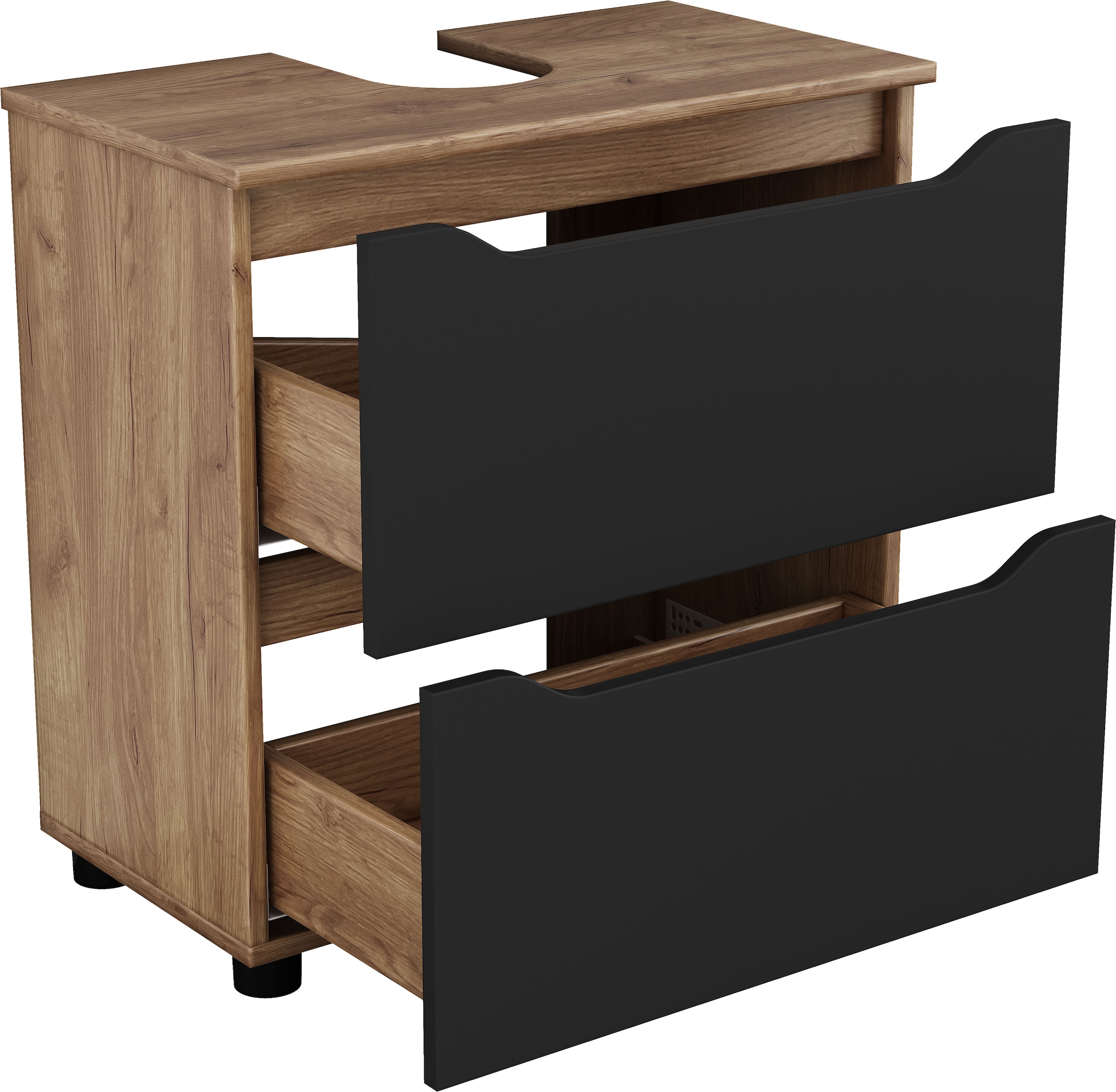 GOODproduct Waschbeckenunterschrank »Visali« Waschtisch in 60 und 80cm erhältlich, 2 Schubladen, zum Stellen