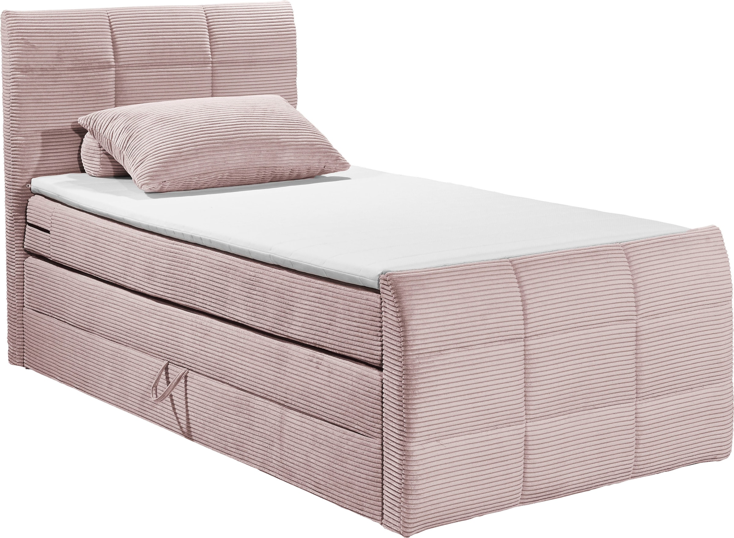 ED EXCITING DESIGN Boxspringbett »Bolivia« harte Seite mit Kokosmatte, weiche Seite mit Filzabdeckung