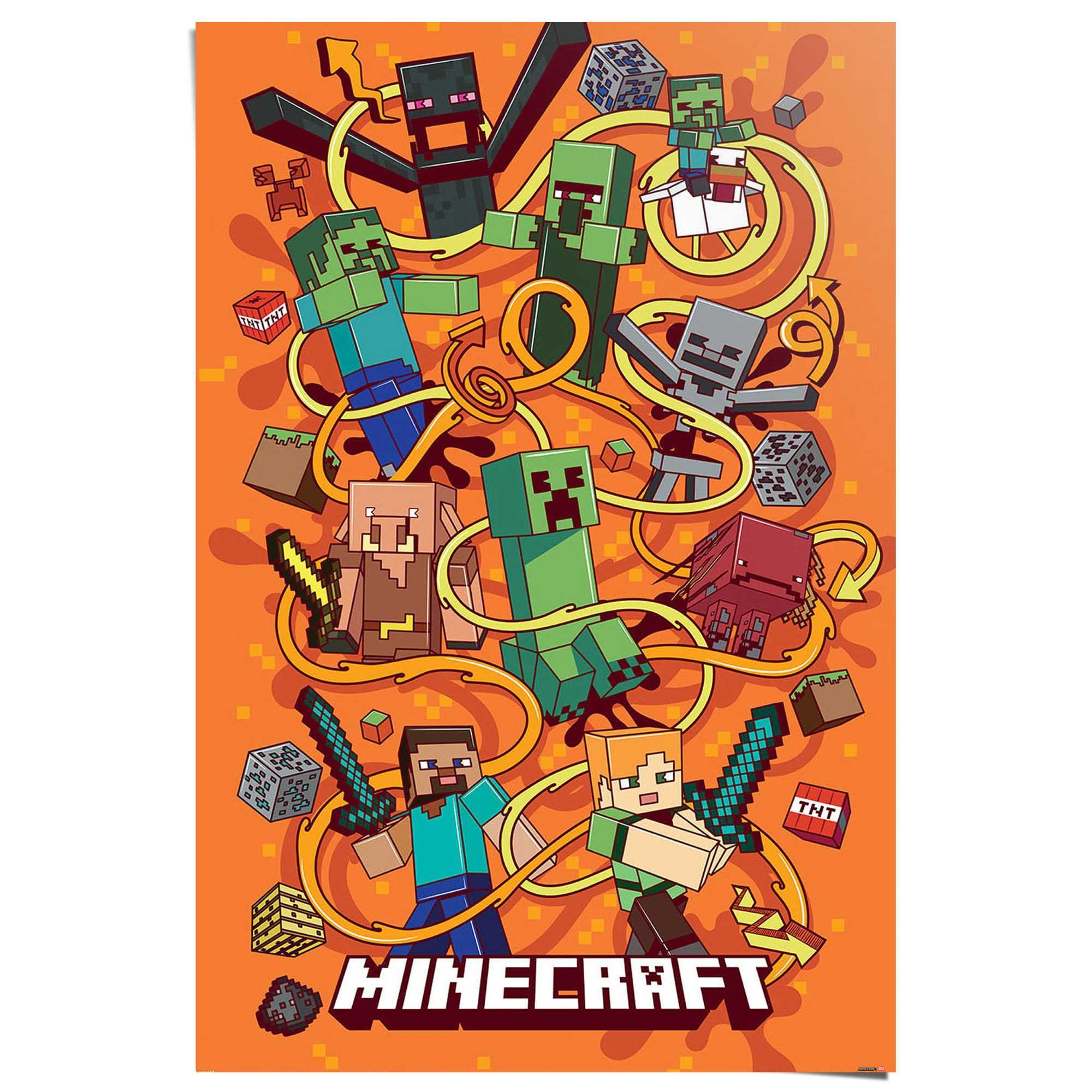 Image of Reinders Poster "Minecraft - funtage montage"