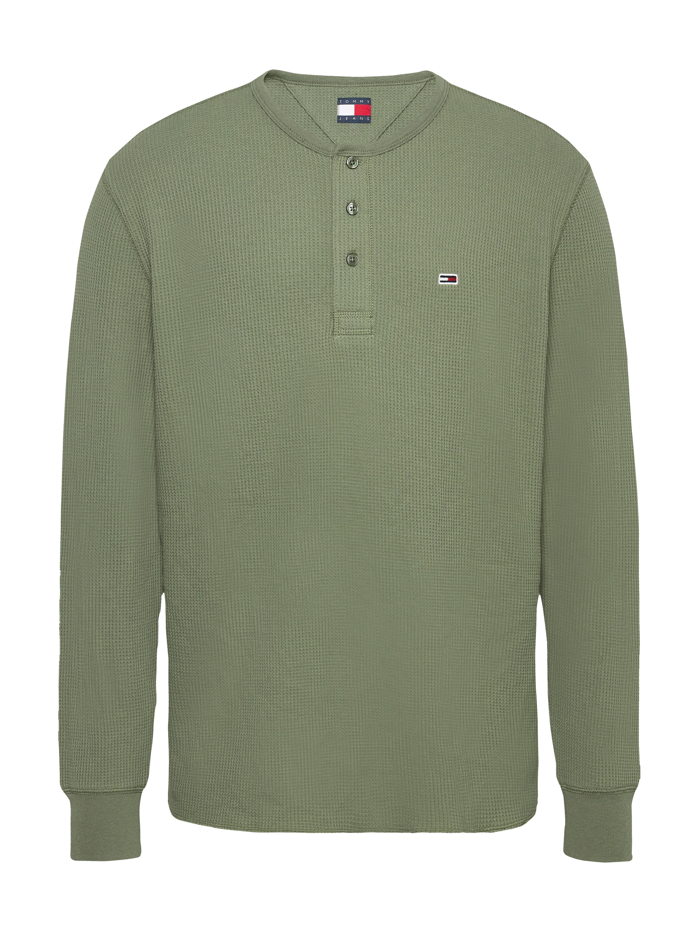 Tommy Jeans Henleyshirt »TJM REG WAFFLE HENLEY LS TEE« mit leichter Struktur