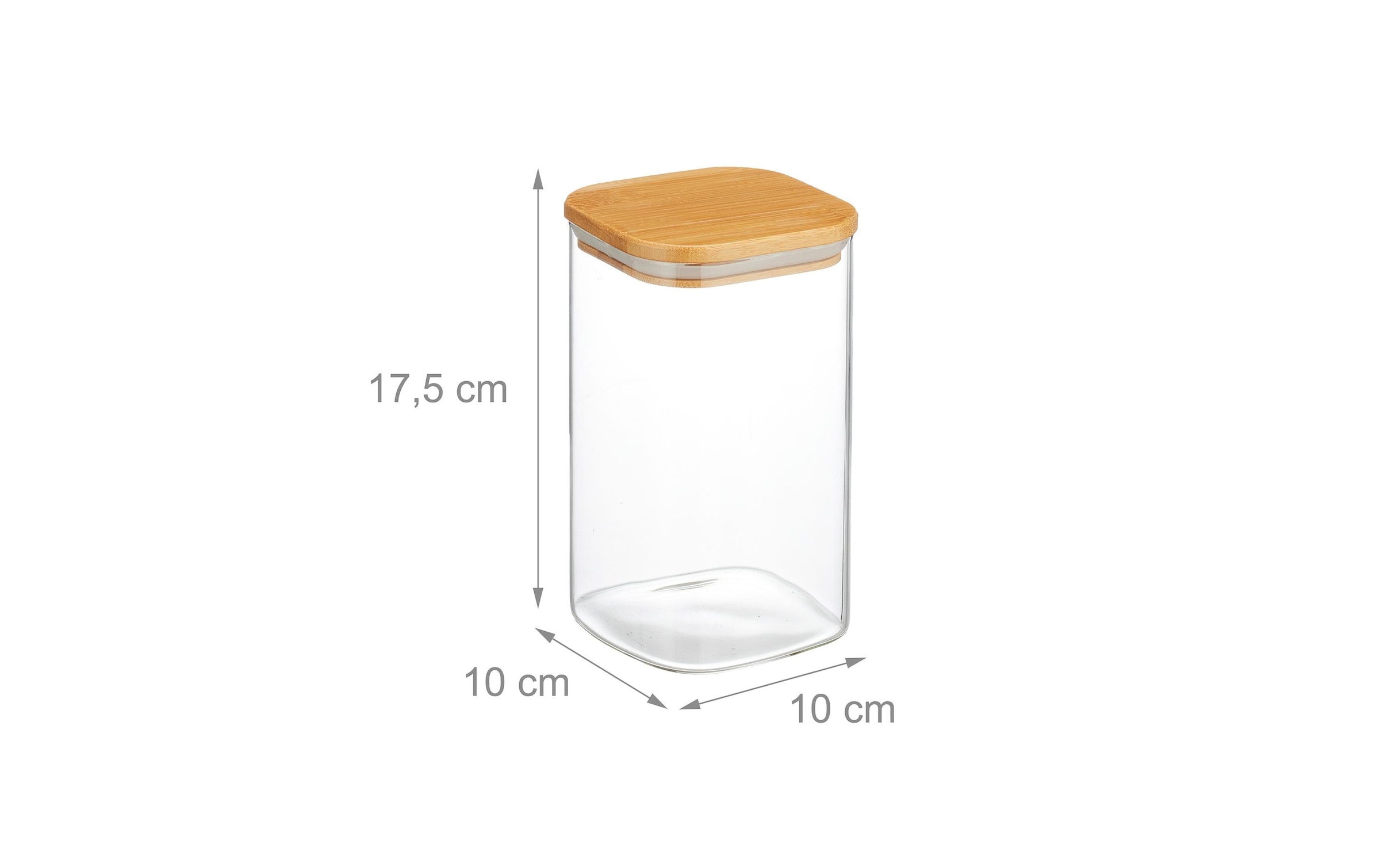 relaxdays Bocal à provisions »1,2 l« compatible lave-vaisselle