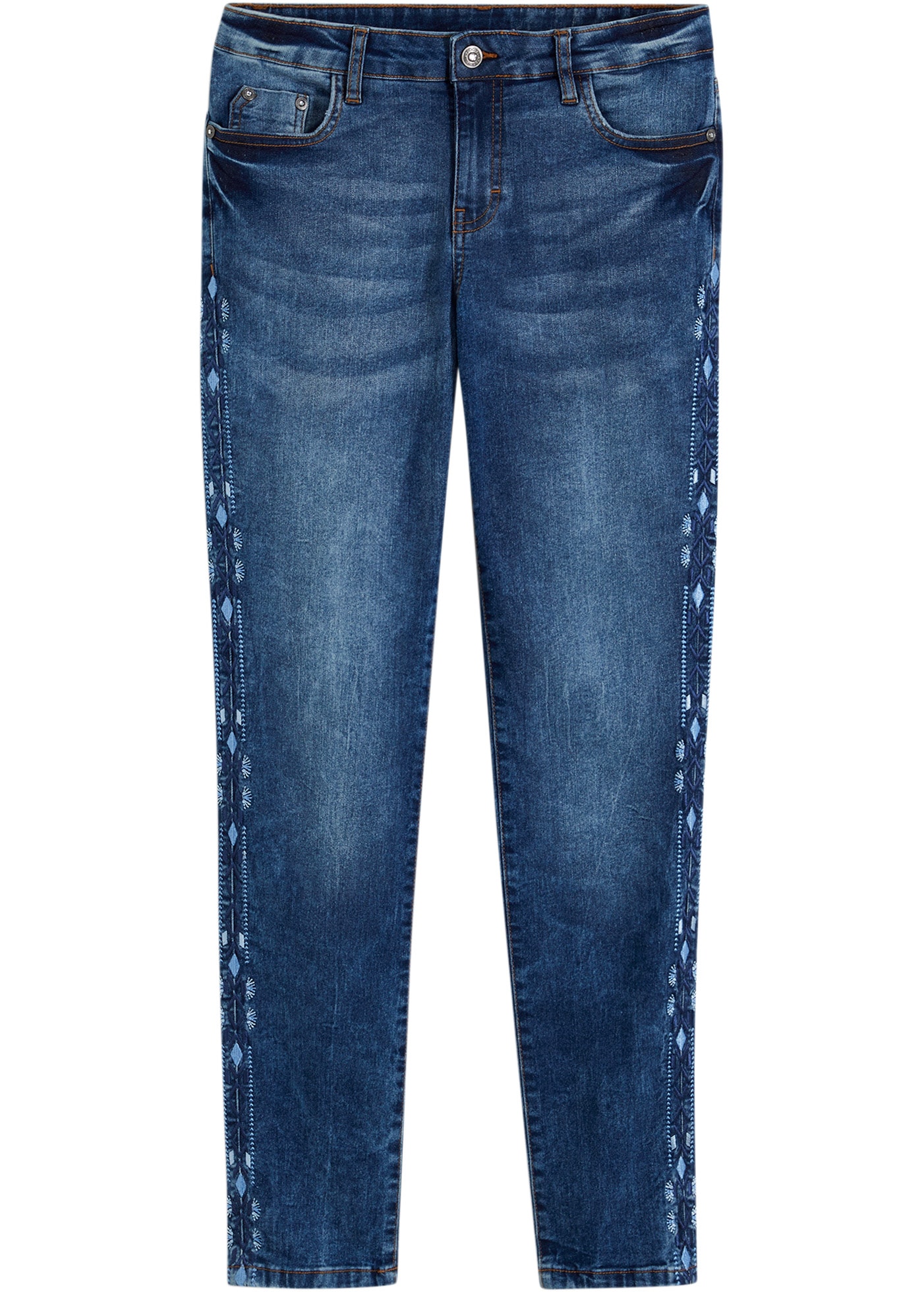 bonprix Skinny-fit-Jeans Skinny fit Passform, Innenbeinlänge ca. 77,5 cm in Grösse 38