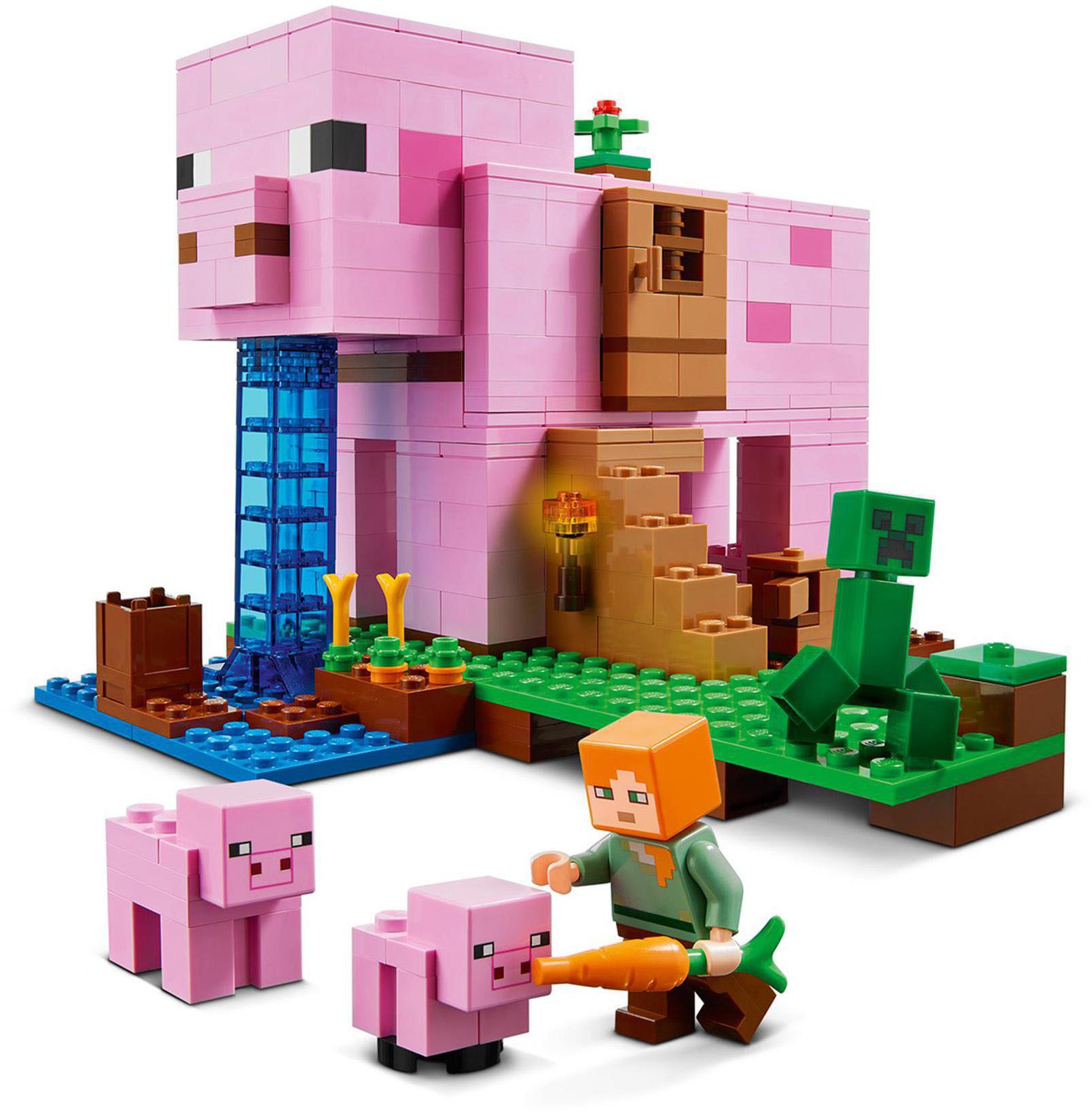 LEGO® Konstruktionsspielsteine »Das Schweinhaus (21170), LEGO® Minecraft™«, (490 St.), Made in Europe