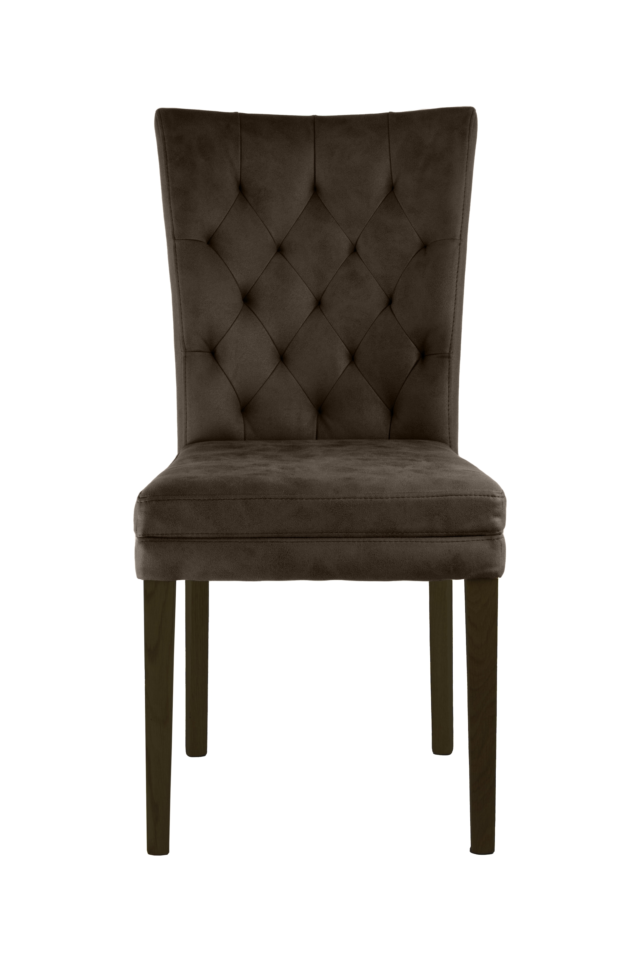 Home affaire 4-Fussstuhl »Colorado« (Set) 2 Stk. Microfaser bequeme Polsterung, Gestell Massivholz wenge oder eiche natur