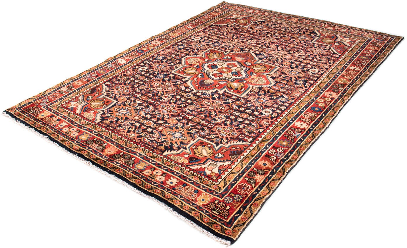 Image of morgenland Orientteppich »Perser - Nomadic - 215 x 153 cm - dunkelblau«, rechteckig, 10 mm Höhe, Wohnzimmer, Handgeknüpft, Einzelstück mit Zertifikat bei Ackermann Versand Schweiz