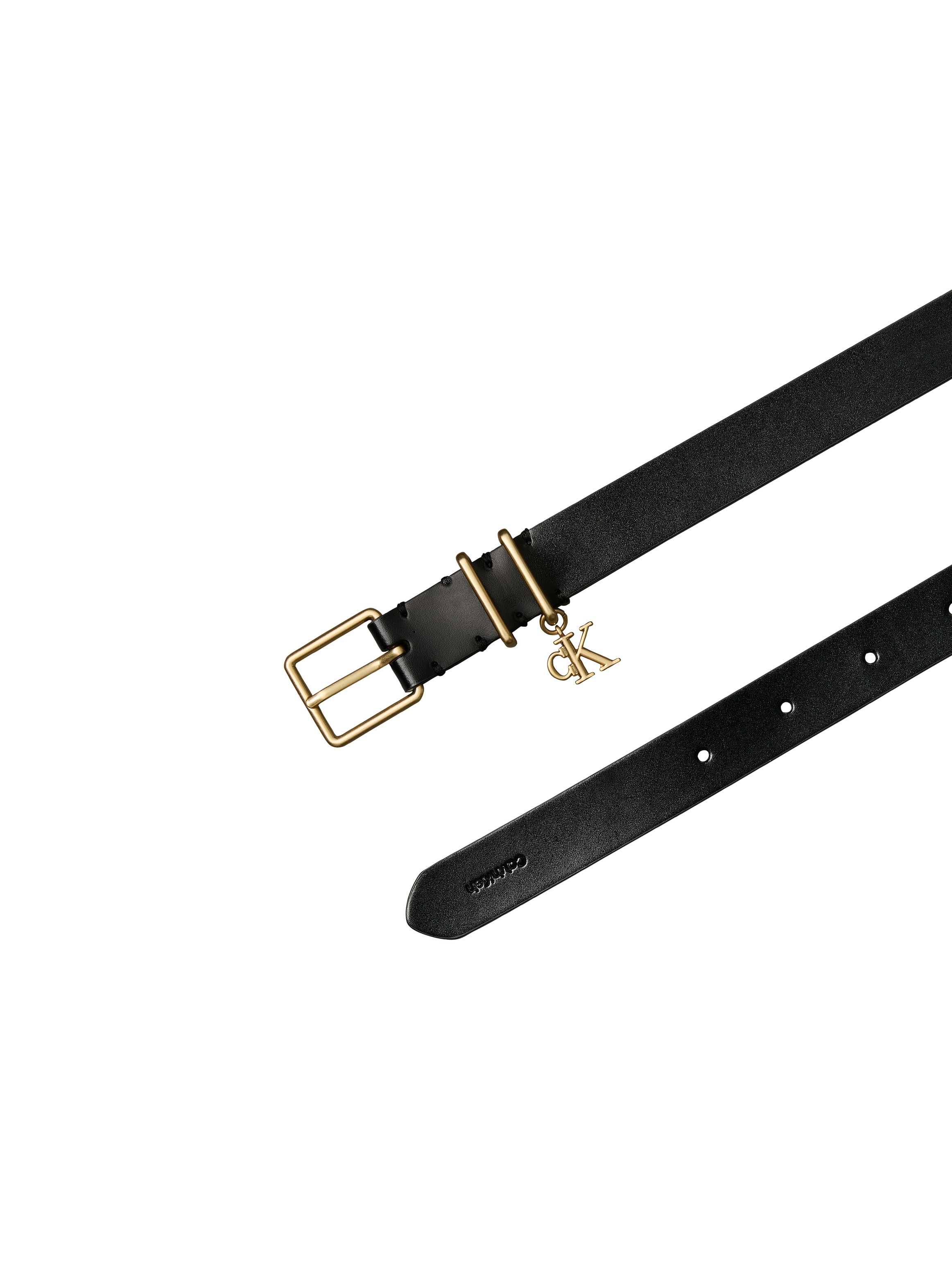Calvin Klein Ceinture en cuir »MONOGRAM CHARM  KEEPER BELT 25MM« Regular fit mit Anhänger