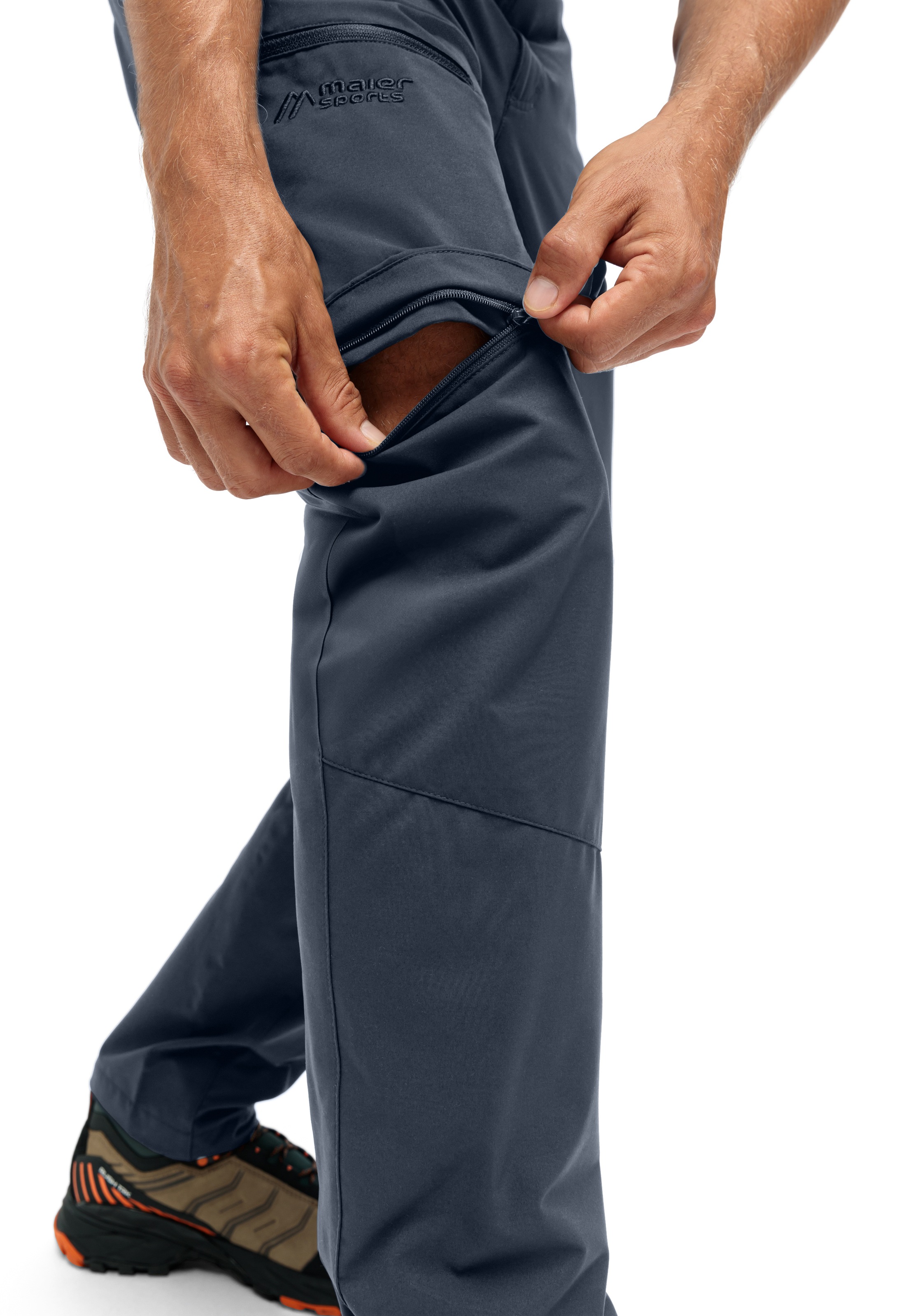 Maier Sports Pantalon de plein air »Tajo Zip Loop«  Herren Zip-Off Wanderhose, atmungsaktive Trekkinghose, Regular Fit