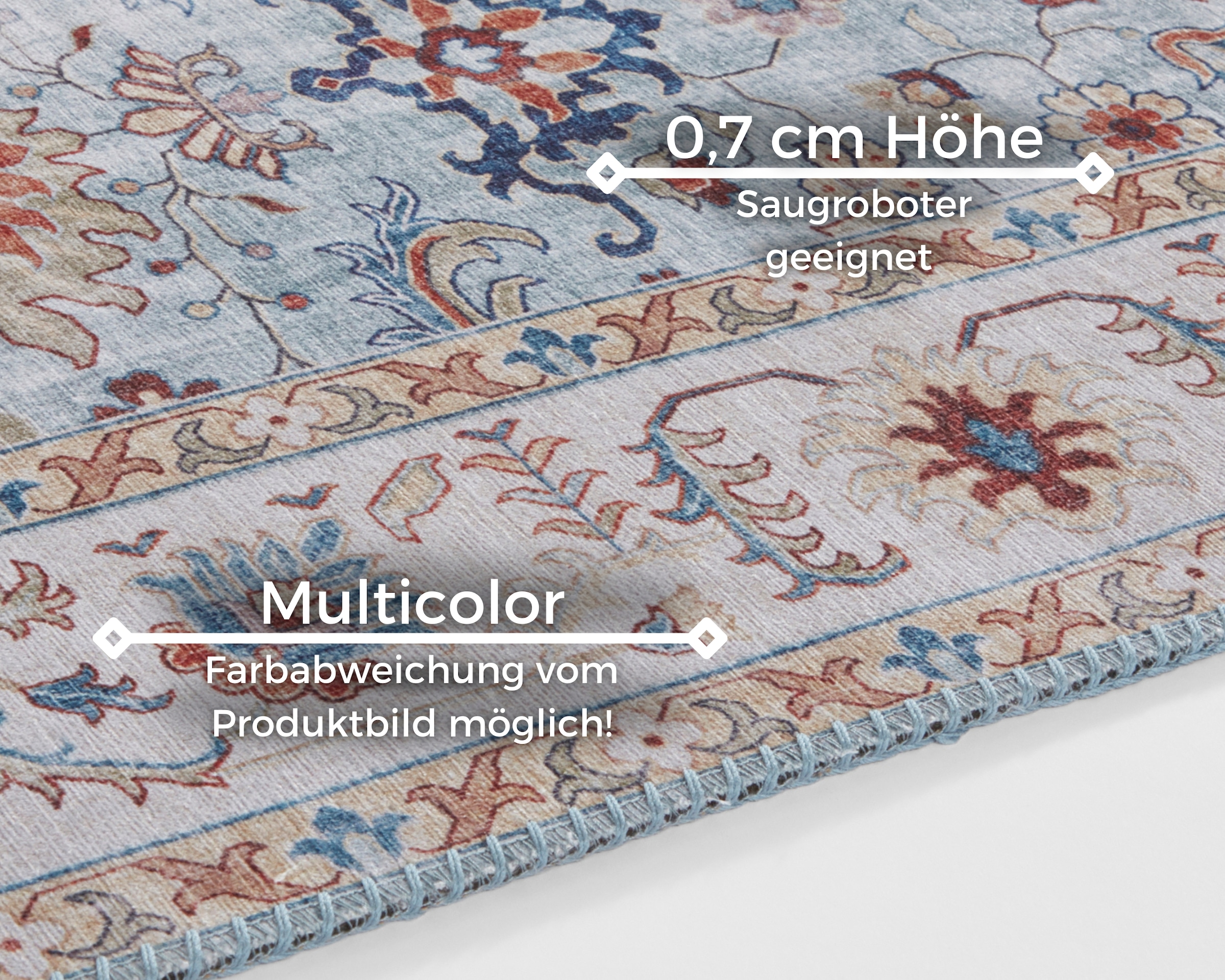 HANSE Home Teppich »Vivana«, rechteckig, 5 mm Höhe, Orientalisch, Läufer, Vintage, Wohnzimmer, Schlafzimmer, Esszimmer