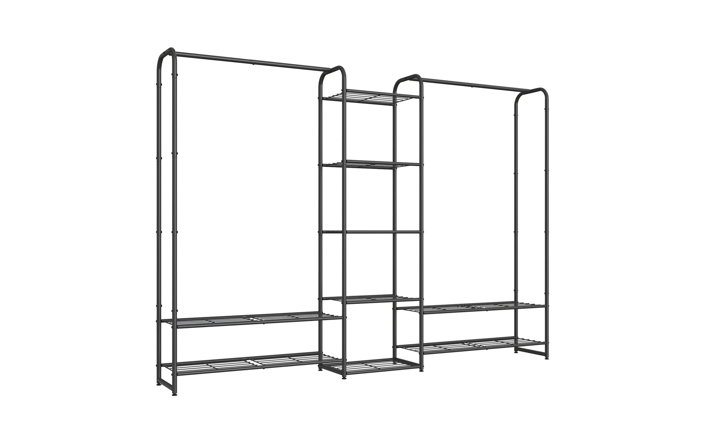 Image of SONGMICS Garderobenständer "182.4 x 29 x 158.4 cm" Offener Kleiderschrank