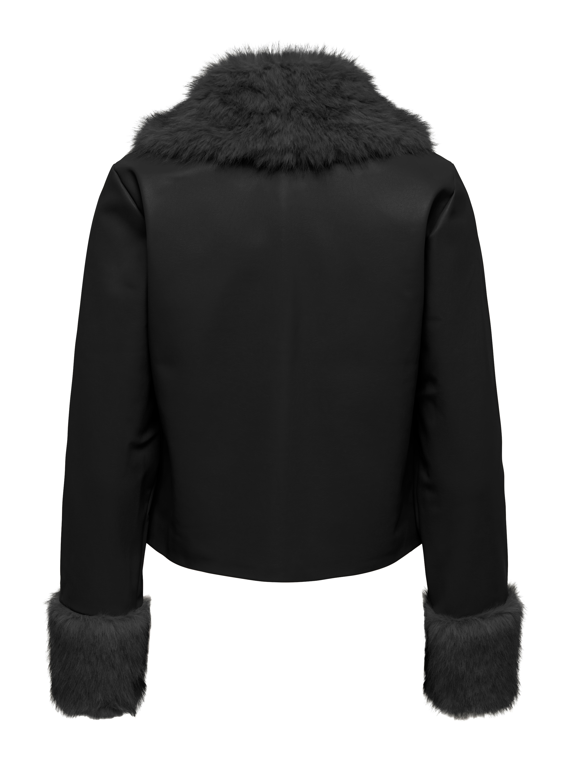 ONLY Veste en imitation cuir »ONLBAZ FAUX LEATHER FUR JACKET CC OTW« Lederimitat