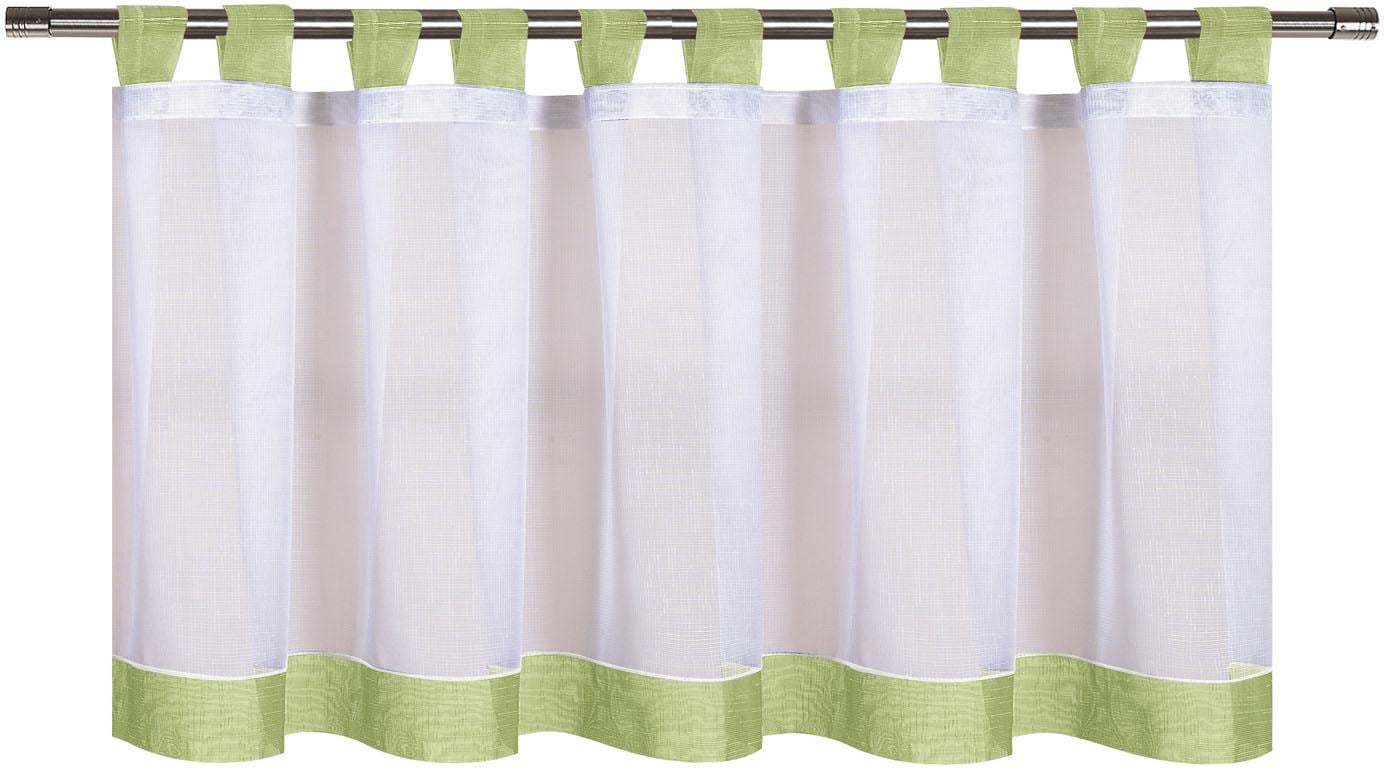 Happy Home Scheibengardine »CARA« Schlaufen 1 Stk. tlg. HxB: 50x150, Webware "Made in Germany"