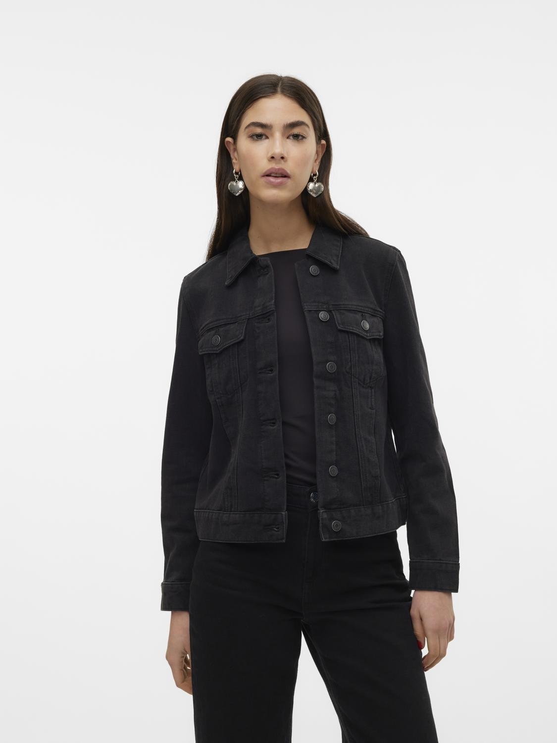 Vero Moda Jeansjacke »VMZORICA LS DENIM JACKET MIX NOOS«, mit leichten Destroyed Effekten