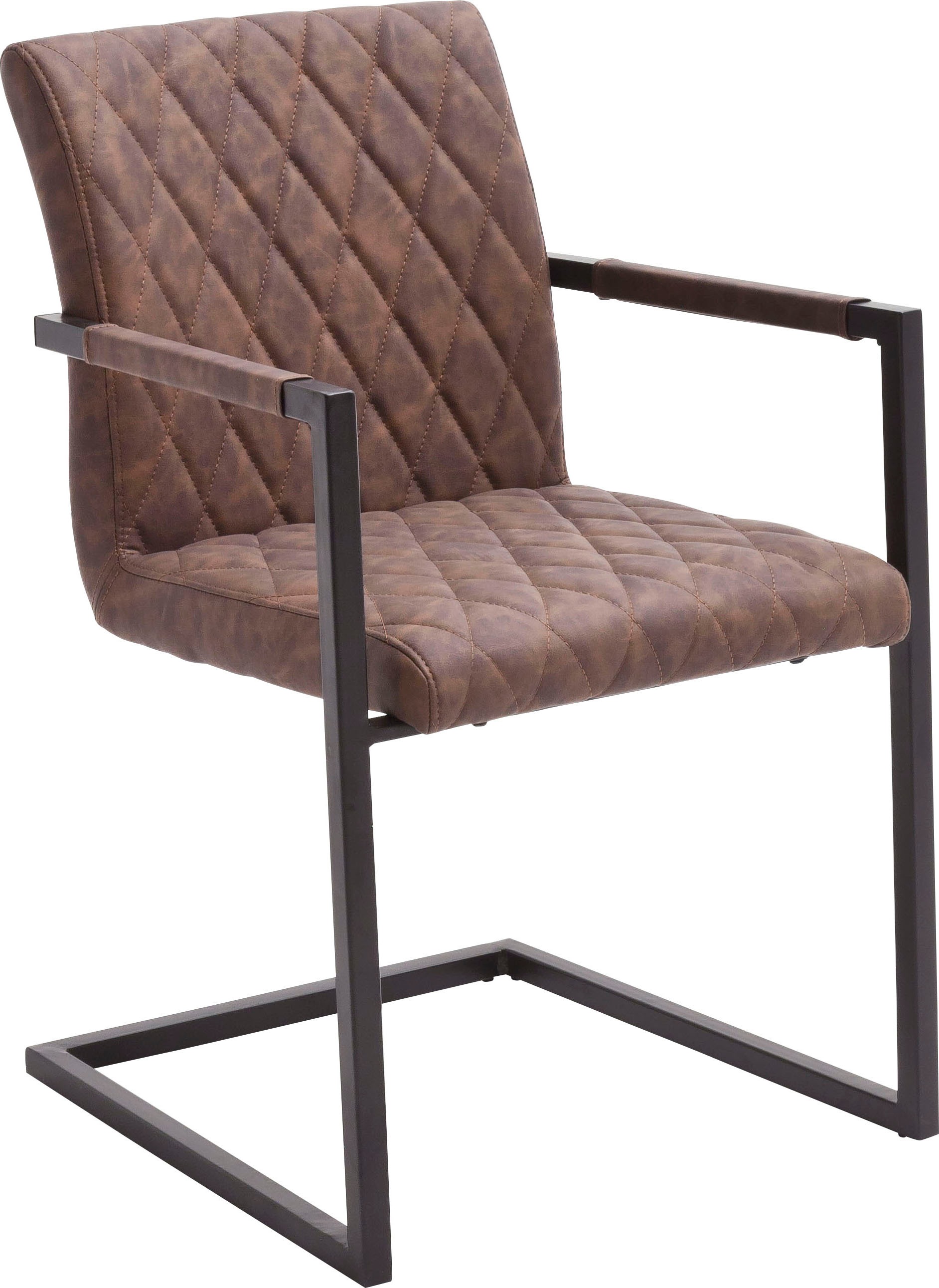 Armlehne, 120 2 oder furniture mit kaufen MCA (Set), »Kian«, Vintage Stuhl Kunstleder Freischwinger kg St., ohne bis belastbar