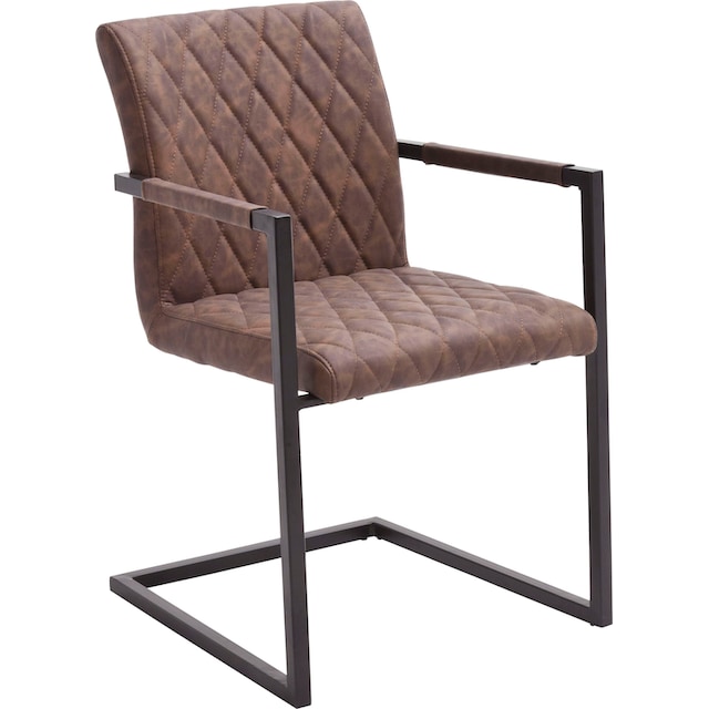 MCA furniture Freischwinger »Kian«, (Set), 2 St., Vintage Kunstleder mit  oder ohne Armlehne, Stuhl belastbar bis 120 kg kaufen