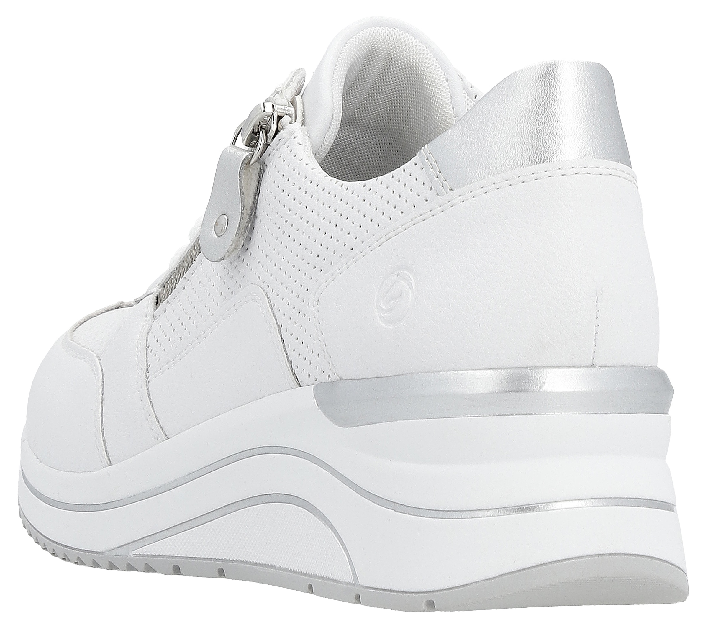 Remonte Baskets compensées  , Freizeitschuh, Halbschuh, Schnürschuh mit Schaftrandpolsterung