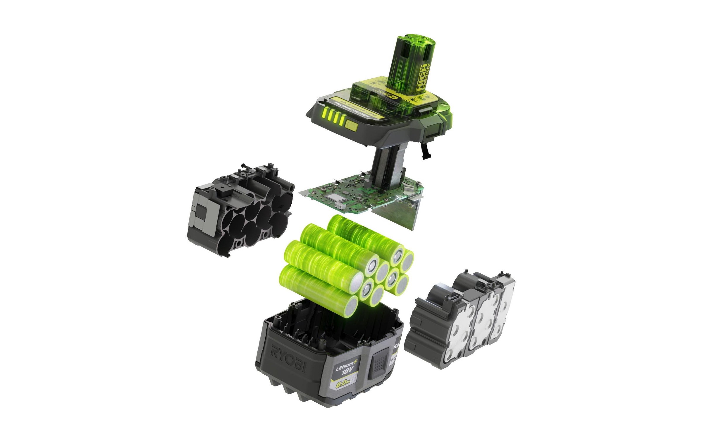 Akku »RYOBI RB1880T 18 V 8.0 Ah High Energy«, 18,0 V