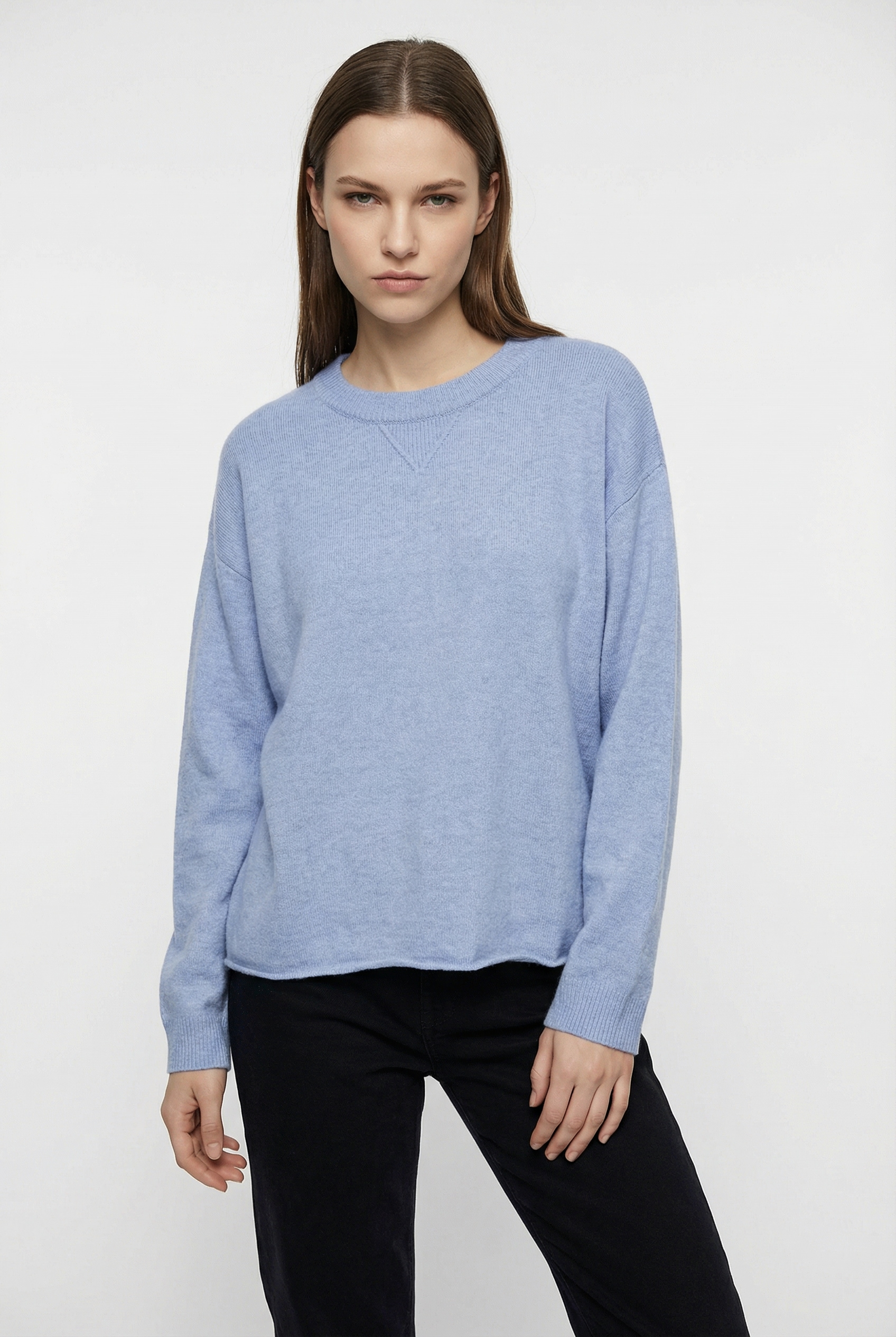 Image of Vero Moda Strickpullover "VMBOOM LS O-NECK PULLOVER BOO" mit Rundhalsausschnitt