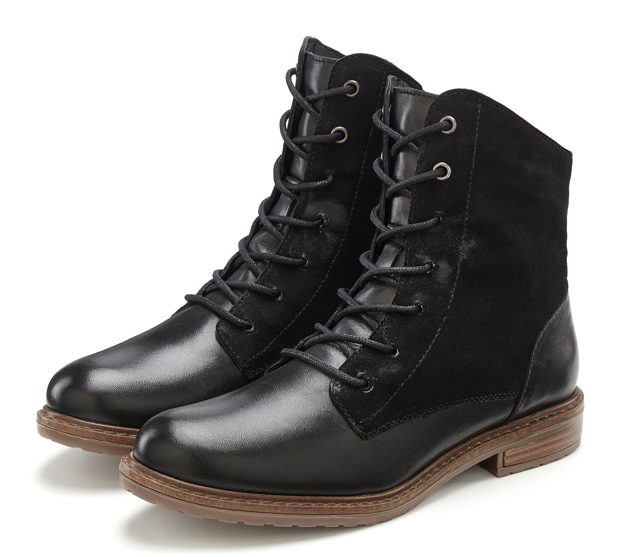 Image of LASCANA Stiefelette "Boots, Lederschuhe," aus Leder
