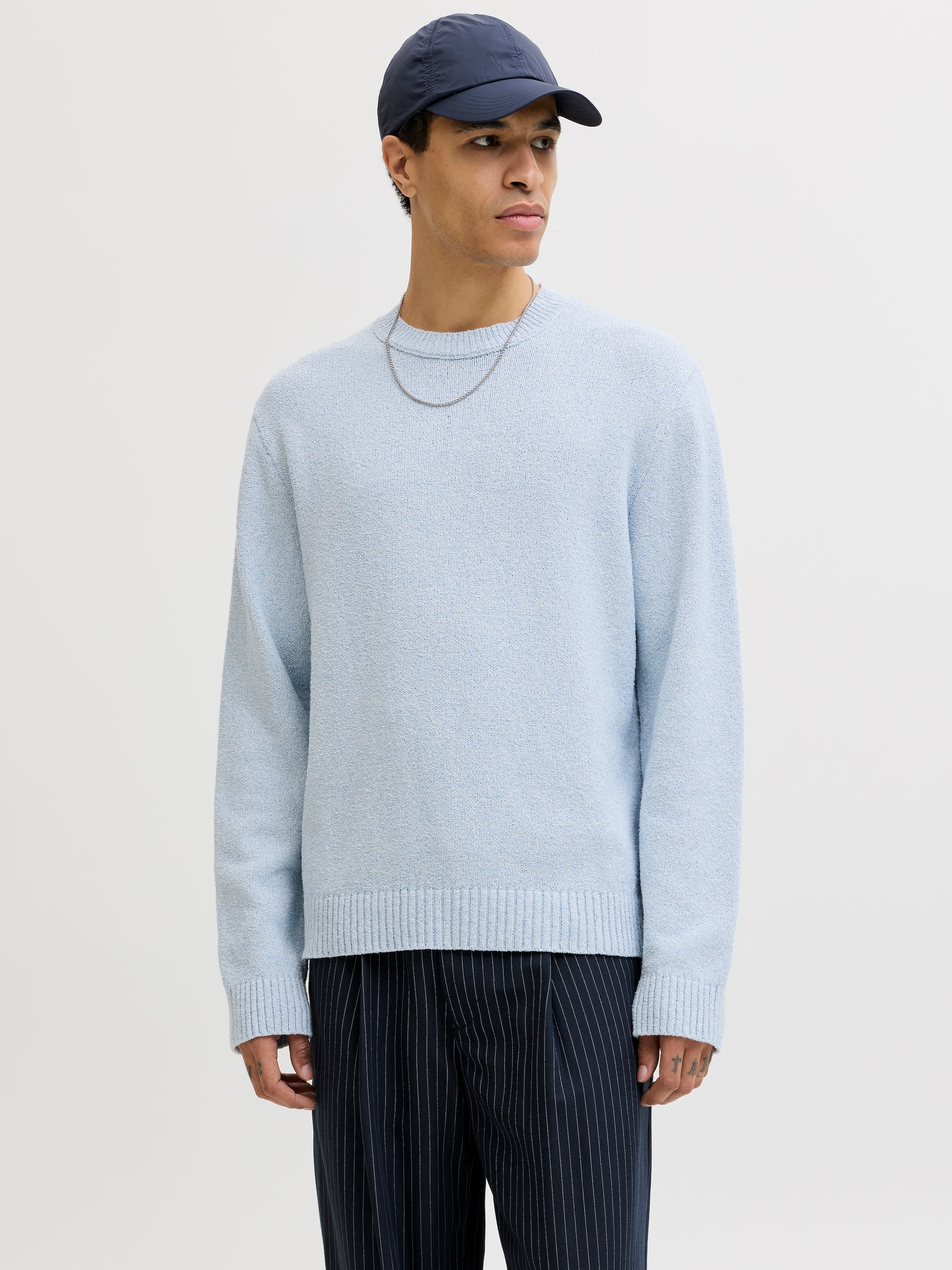 Image of Jack & Jones Rundhalspullover "JORNORREBRO CATSKILLS KNIT CREW NECK SN"