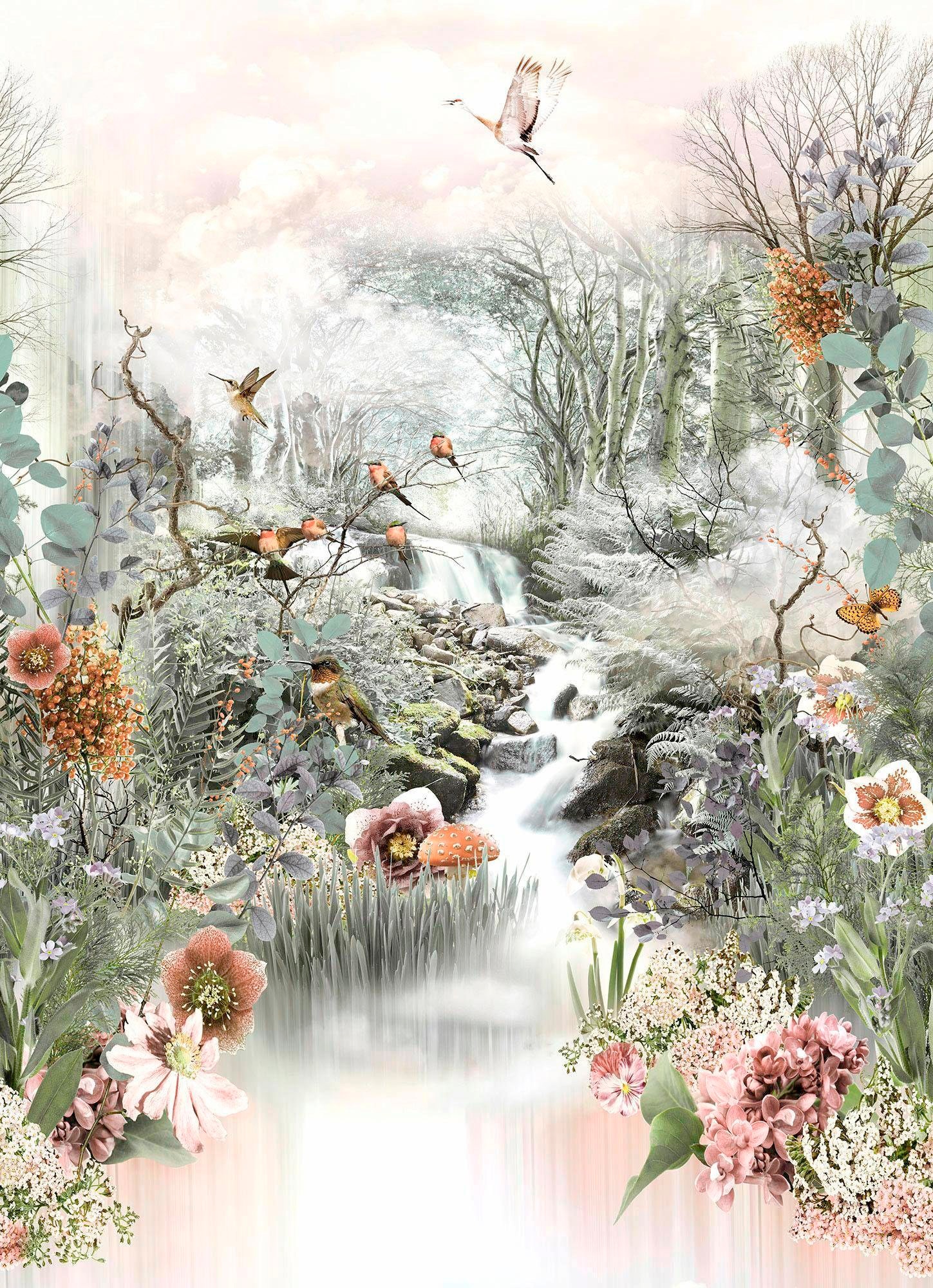 Image of Komar Fototapete "Fable - Grösse 184 x 254 cm" bedruckt glatt Wohnzimmer, Schlafzimmer