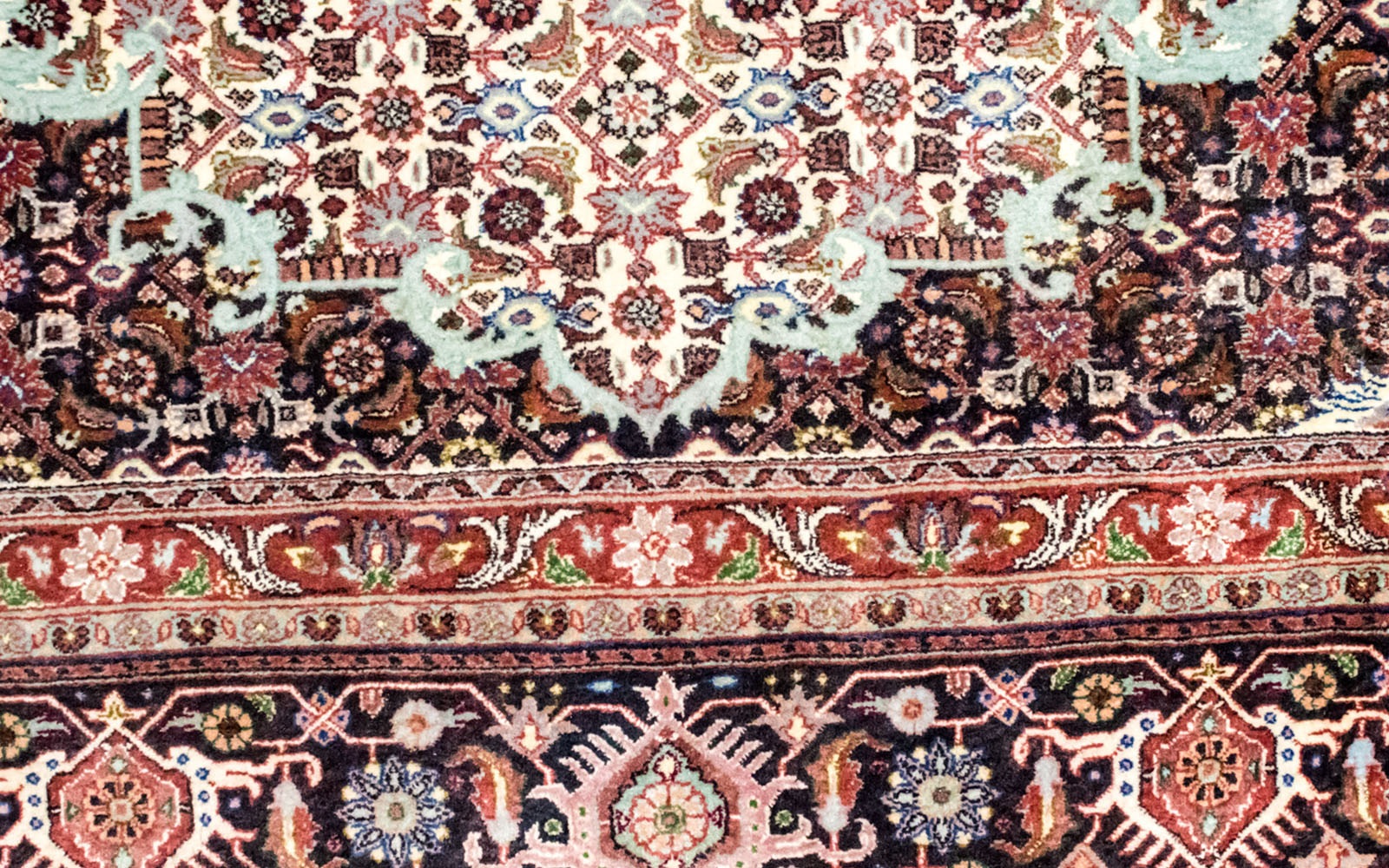 morgenland Teppich »Bidjar Takab Teppich handgeknüpft blau«, rechteckig, handgeknüpft
