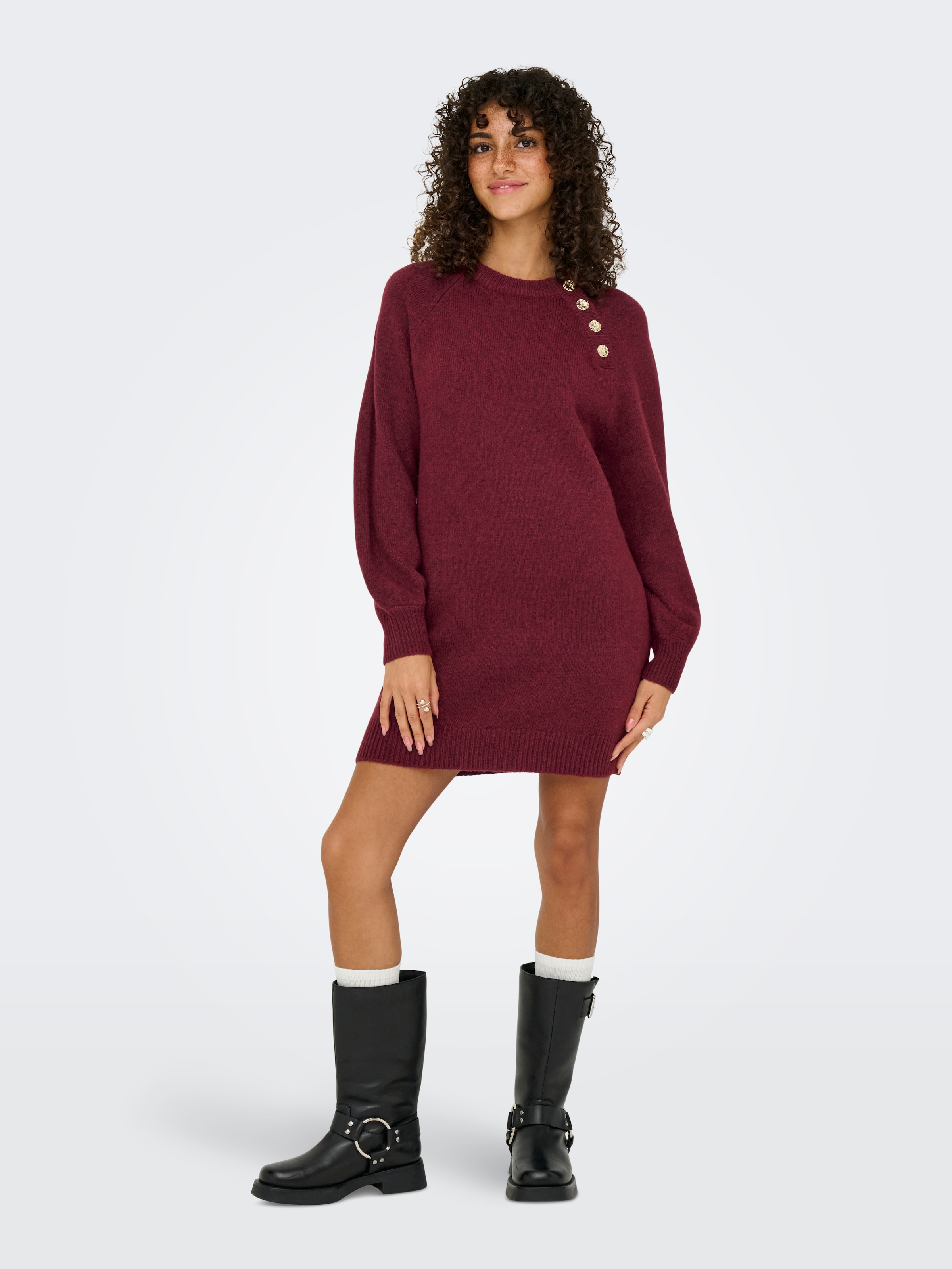 ONLY Robe midi »ONLEMMA LIFE LS BUTTON ONEC DRESS CC KNT« Sommerkleid