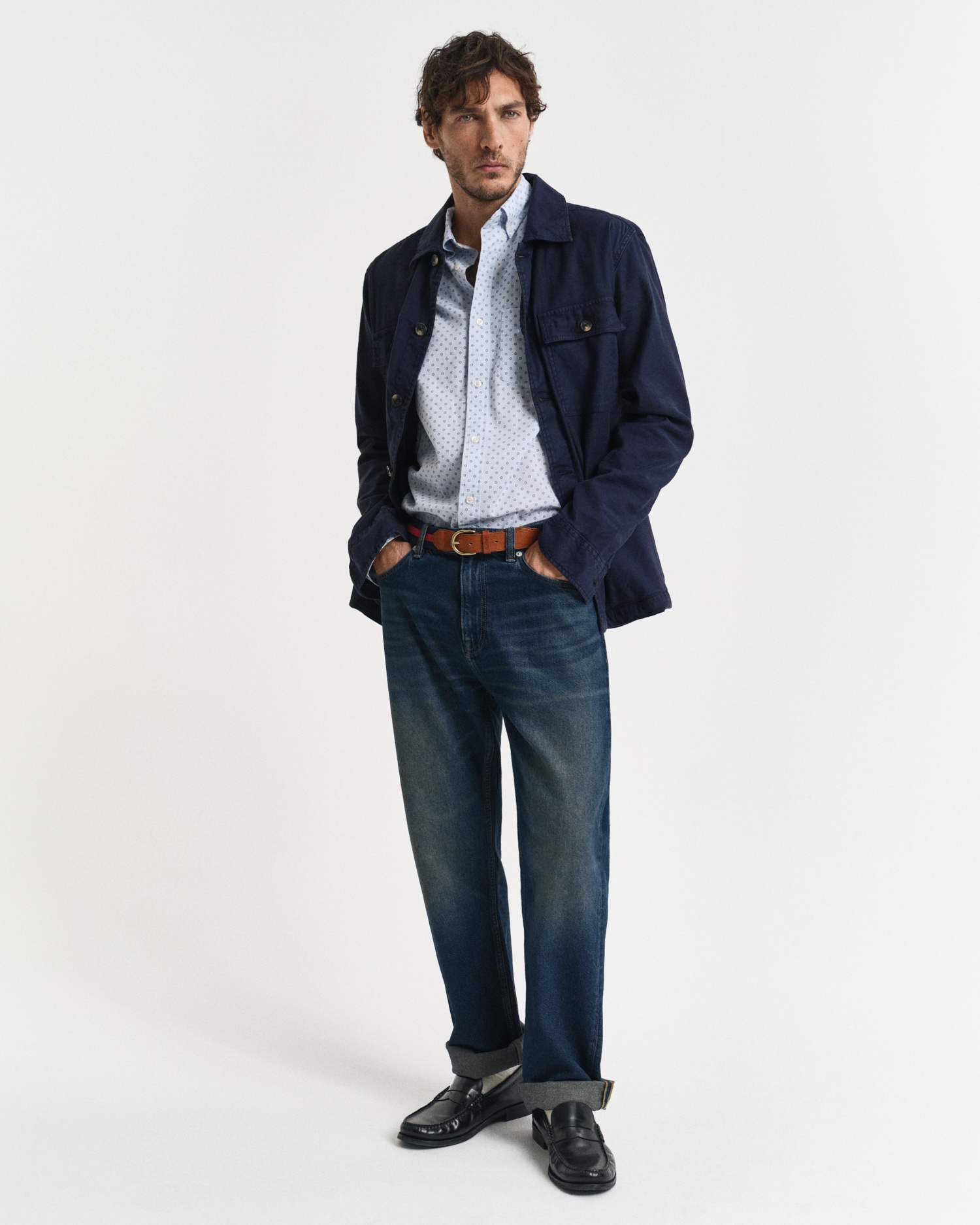 Gant Langarmhemd »REG MICRO PRINT SHIRT«, mit modischem Muster