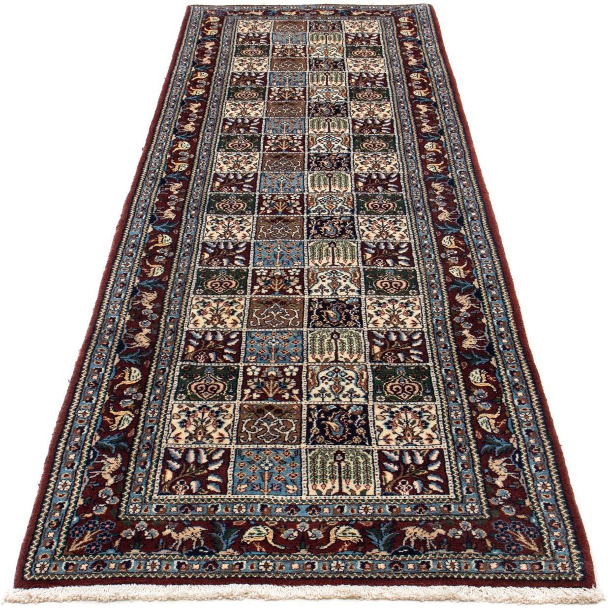 Image of morgenland Hochflor-Läufer »Ghashghai Medaillon Rosso chiaro 153 x 70 cm«, rechteckig, 1 mm Höhe, Handgeknüpft bei Ackermann Versand Schweiz