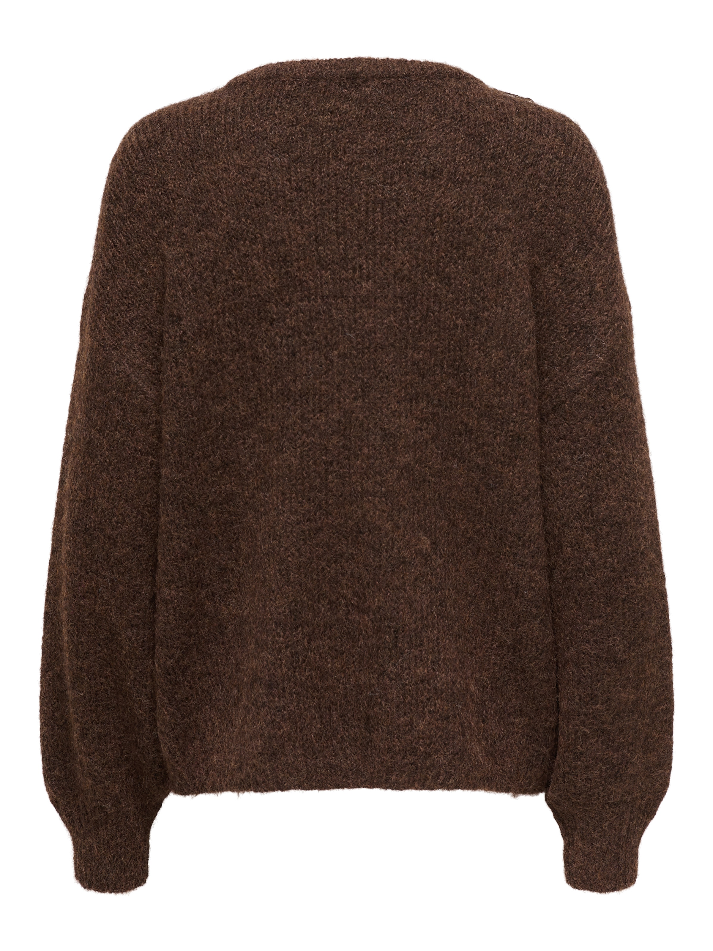 ONLY Pull en tricot »ONLNELLIE LS O-NECK KNT NOOS« mélange de matériaux, coupe régulière